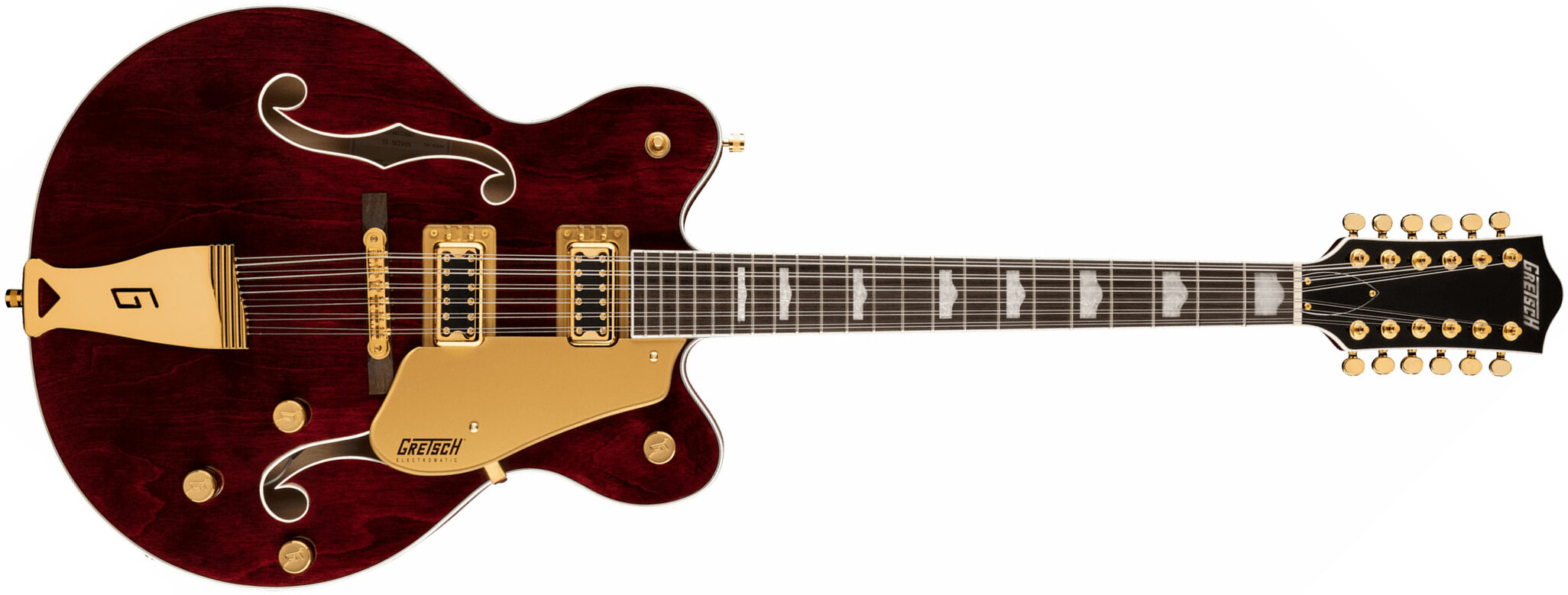 Gretsch G5422tg-12 Electromatic Classic Hollow Body Dc 12c Hh Ht Lau - Walnut Stain - Semi-hollow electric guitar - Main picture