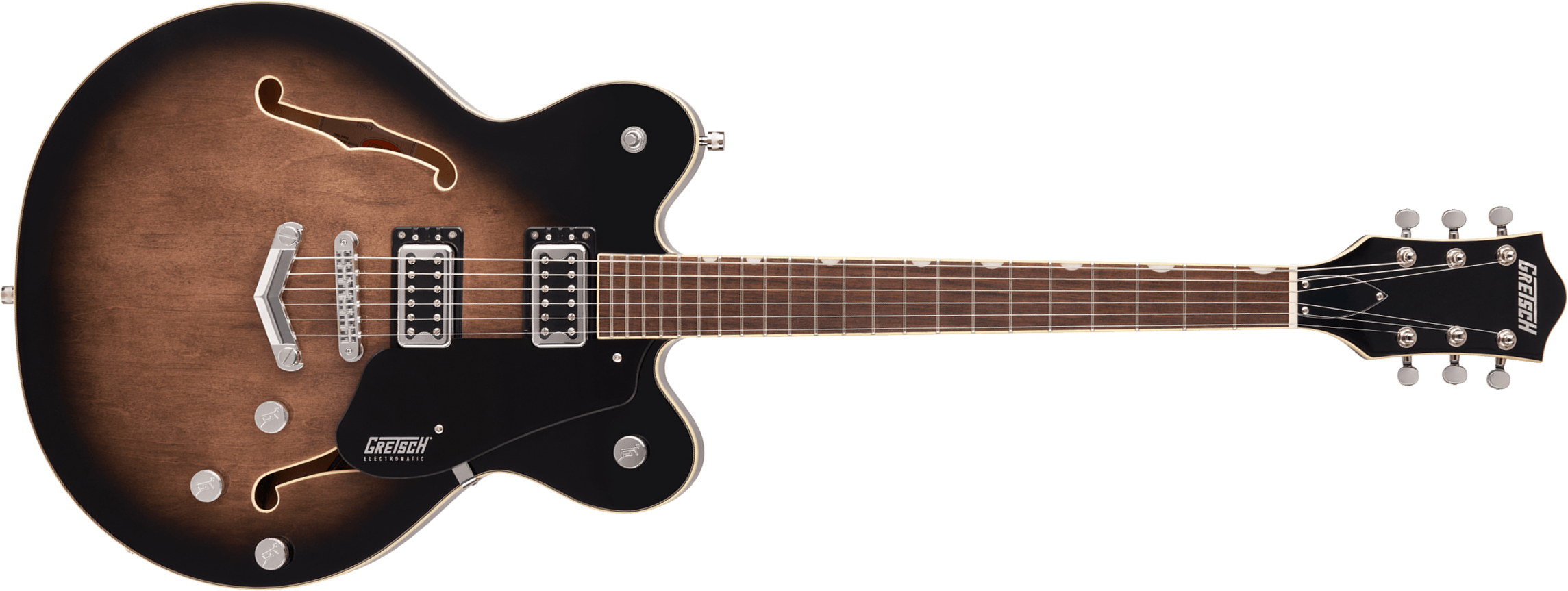 Gretsch G5622 Center Bloc Double Cut V-stoptail Electromatic Hh Ht Lau - Bristol Fog - Semi-hollow electric guitar - Main picture