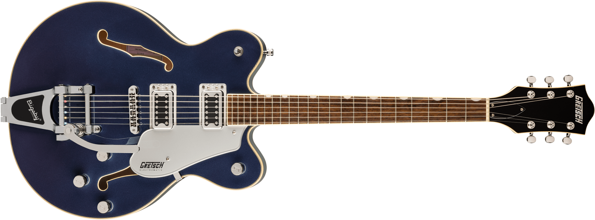 Gretsch G5622t Center Bloc Double-cut Bigsby Electromatic 2h Trem Lau - Midnight Sapphire - Semi-hollow electric guitar - Main picture