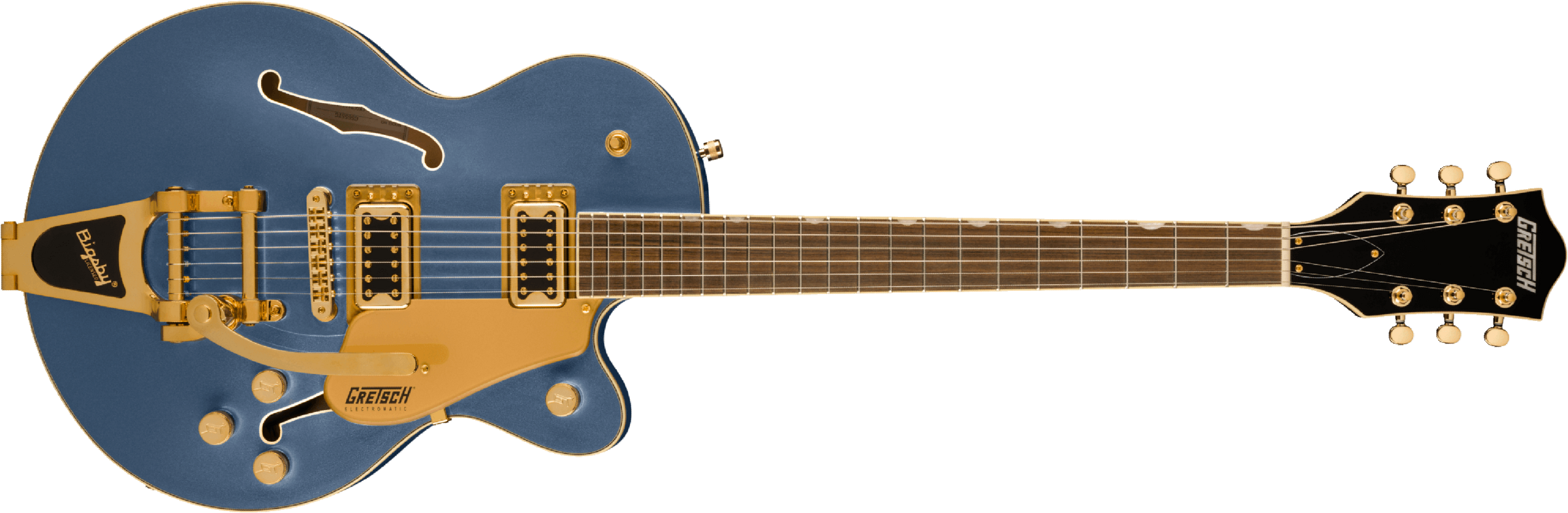 Gretsch G5655tg Electromatic Center Block Jr. Bigsby 2h Trem Lau - Cerulean Smoke - Semi-hollow electric guitar - Main picture