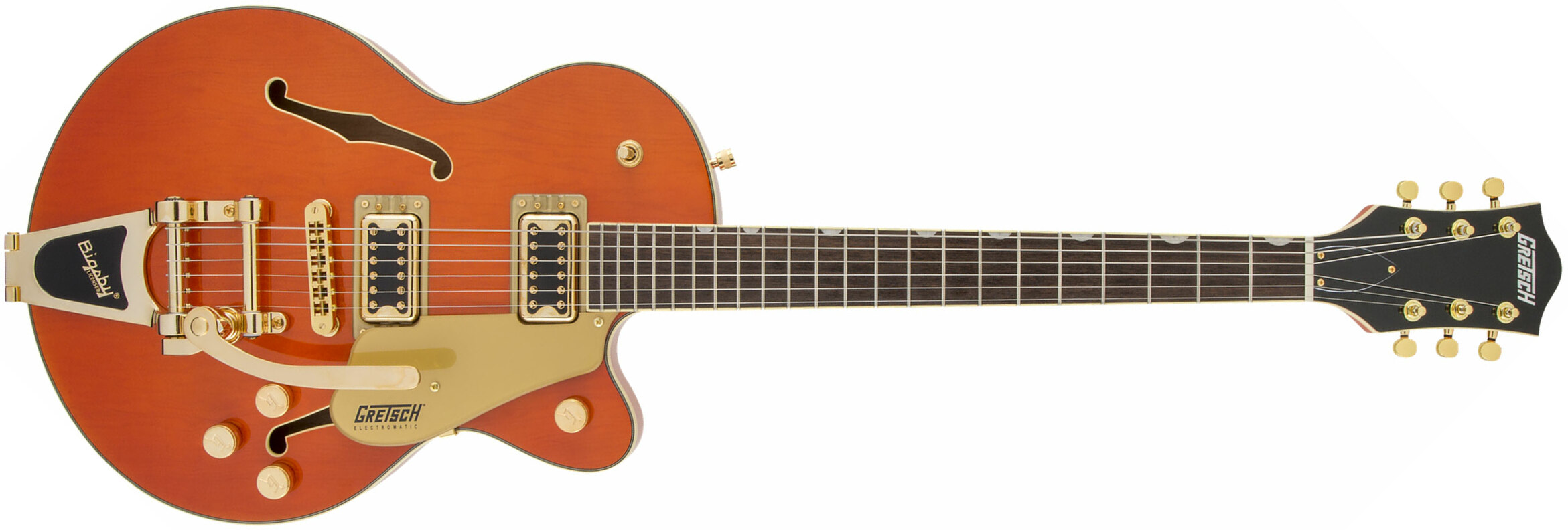 Gretsch G5655tg Electromatic Center Block Jr. Hh Bigsby Lau - Orange Stain - Semi-hollow electric guitar - Main picture