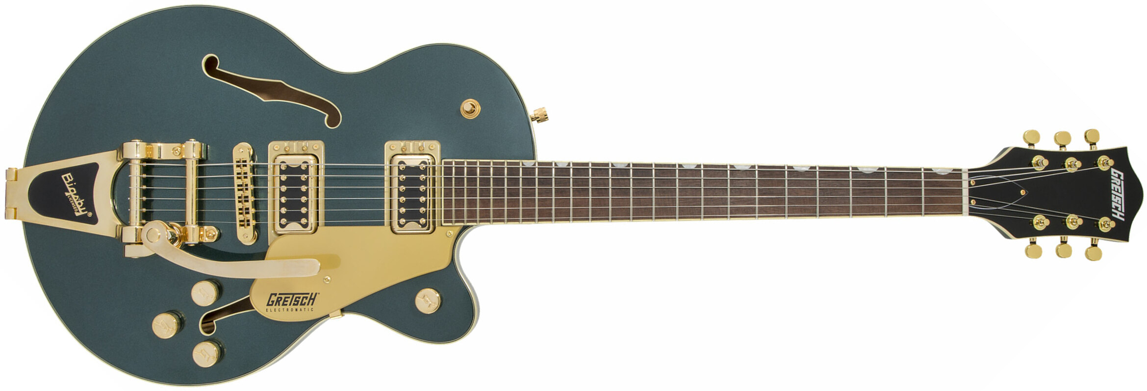 Gretsch G5655tg Electromatic Center Block Jr. Hh Bigsby Lau - Cadillac Green - Semi-hollow electric guitar - Main picture