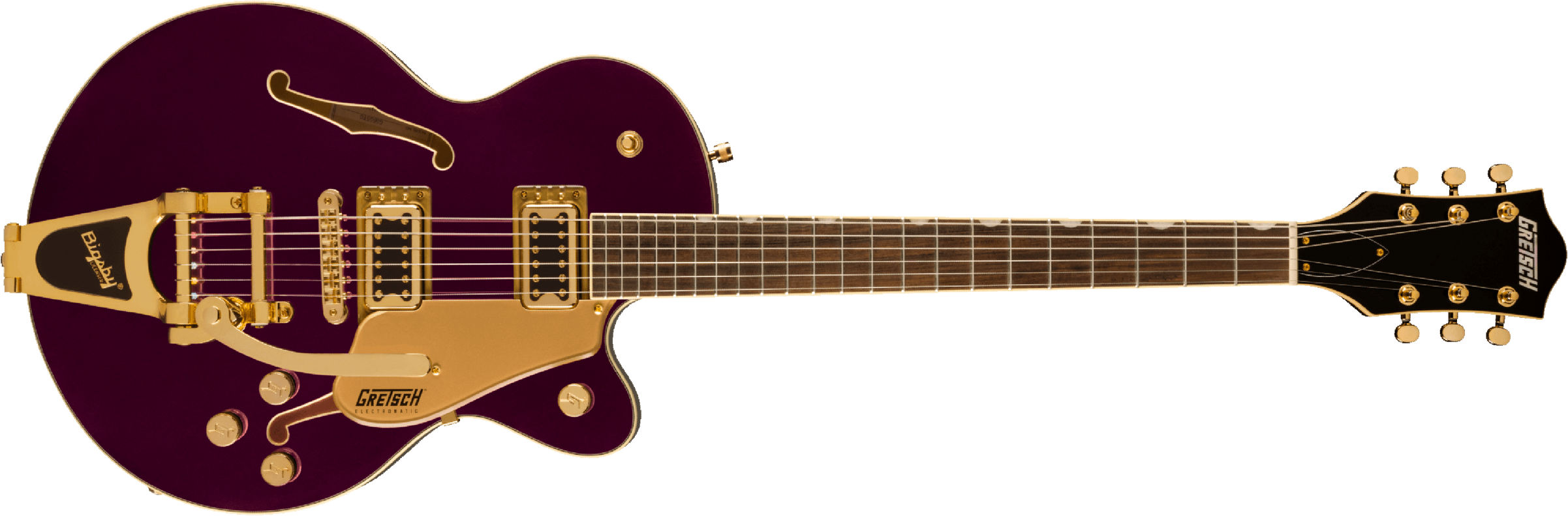 Gretsch G5655tg Electromatic Center Block Jr. Hh Bigsby Lau - Amethyst - Semi-hollow electric guitar - Main picture