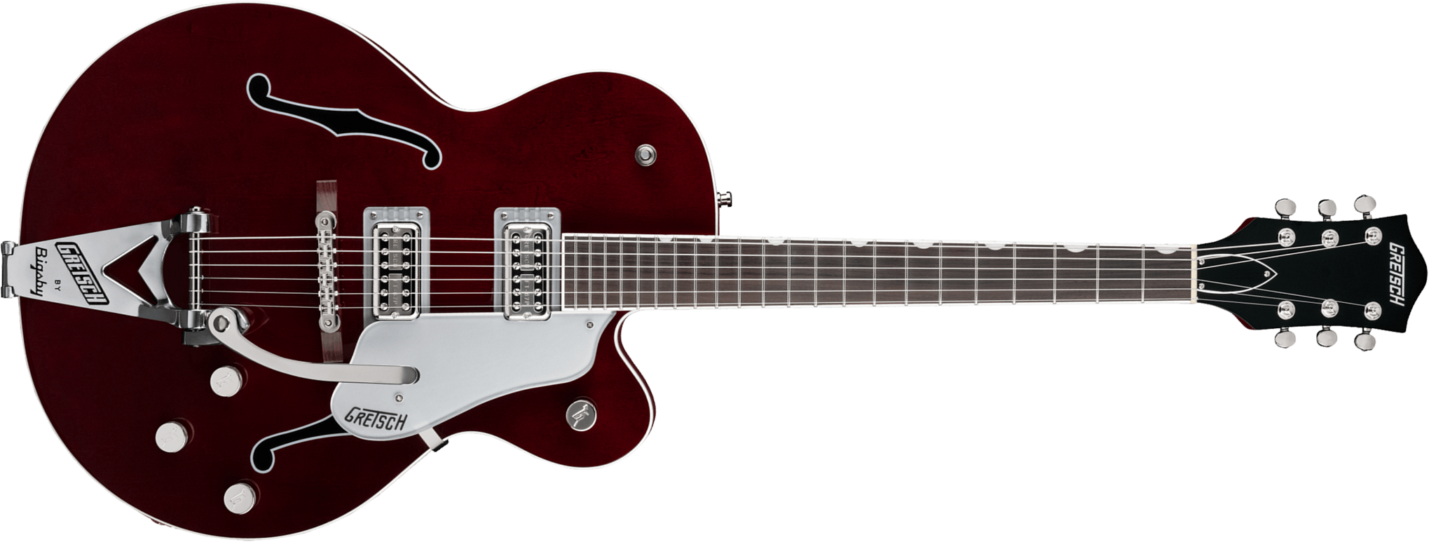 Gretsch G6119t-et Tennessee Rose Electrotone Bigsby Players Ed. Pro Jap Eb - Deep Cherry Stain - Hollow-body electric guitar - Main picture