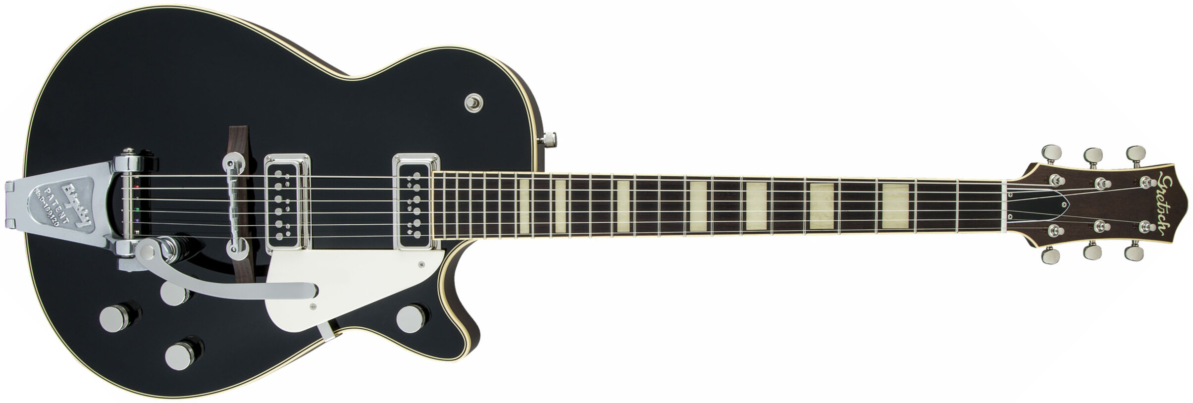 Gretsch G6128t-53 1953 Duo Jet Vintage Select Jap 2h Tv Jones Trem Bigsby Rw - Black - Single cut electric guitar - Main picture