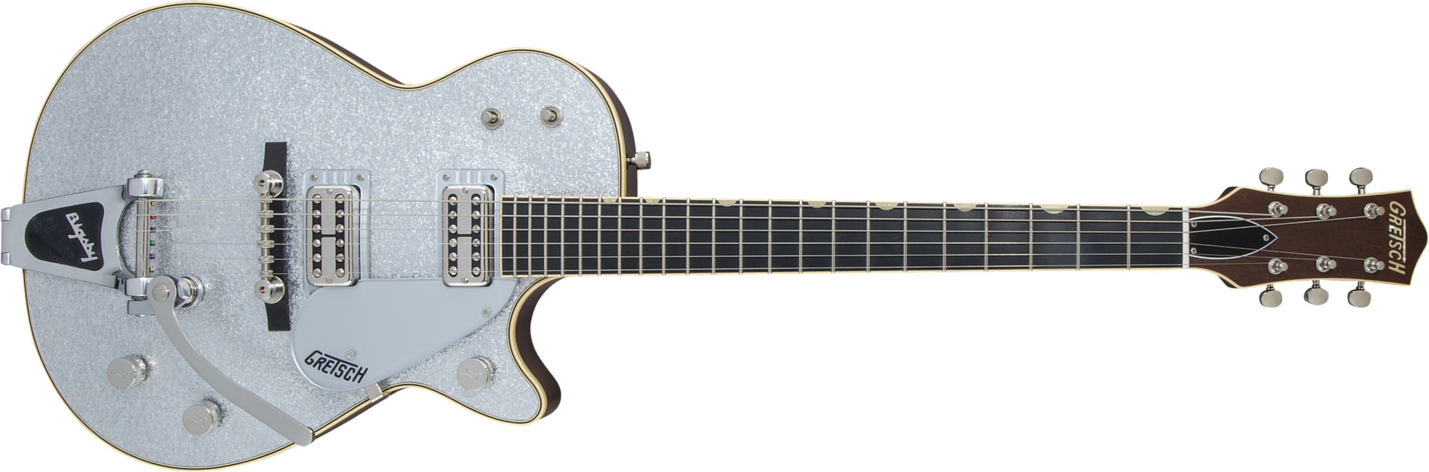 Gretsch G6129tg-59vs Vintage Select 1959 Bigsby Pro Jap 2h Trem Eb - Silver Sparkle - Single cut electric guitar - Main picture