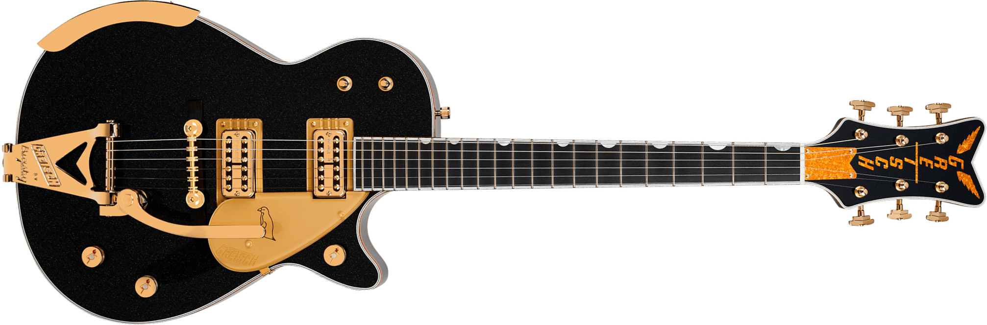 Gretsch G6134tg-58 Penguin Ltd Pro Jap 2h Trem Eb - Emerald Night - Single cut electric guitar - Main picture