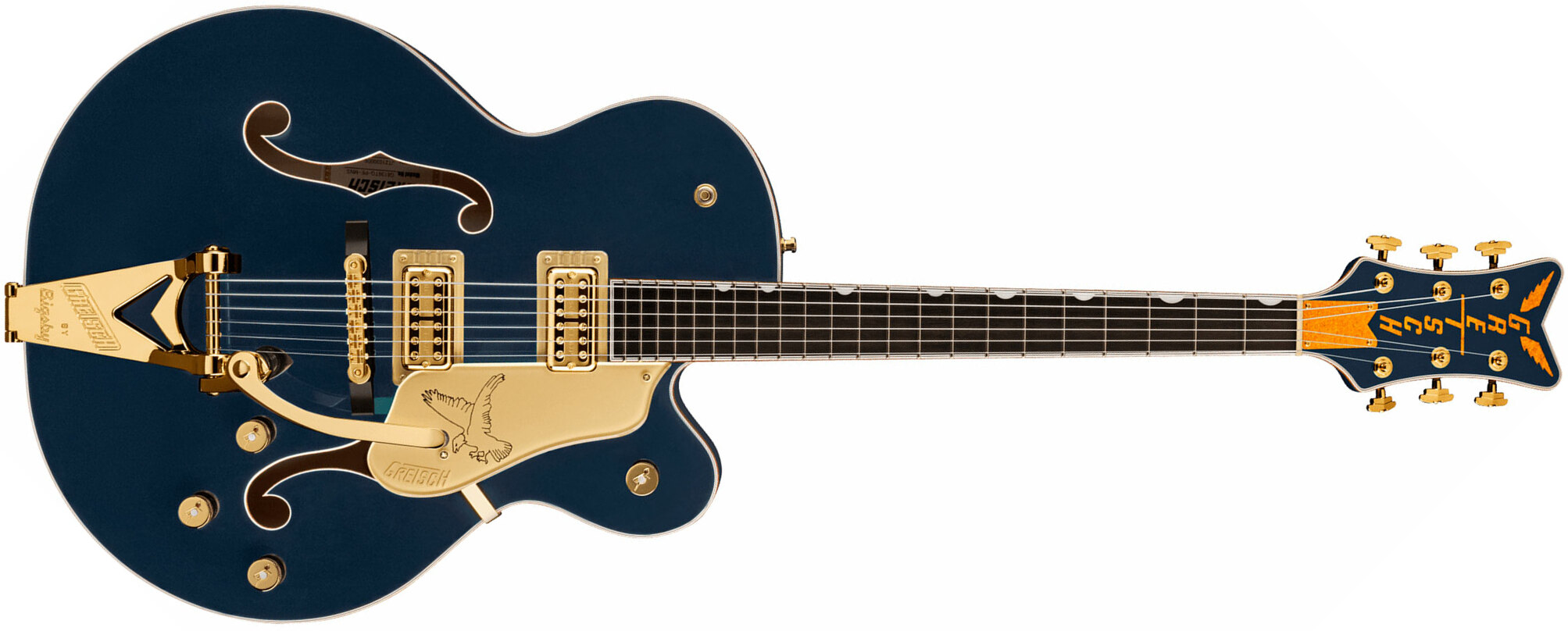 Gretsch G6136tg Players Edition Falcon Hollow Body Pro Jap Hh Trem Eb - Midnight Sapphire - Hollow-body electric guitar - Main picture