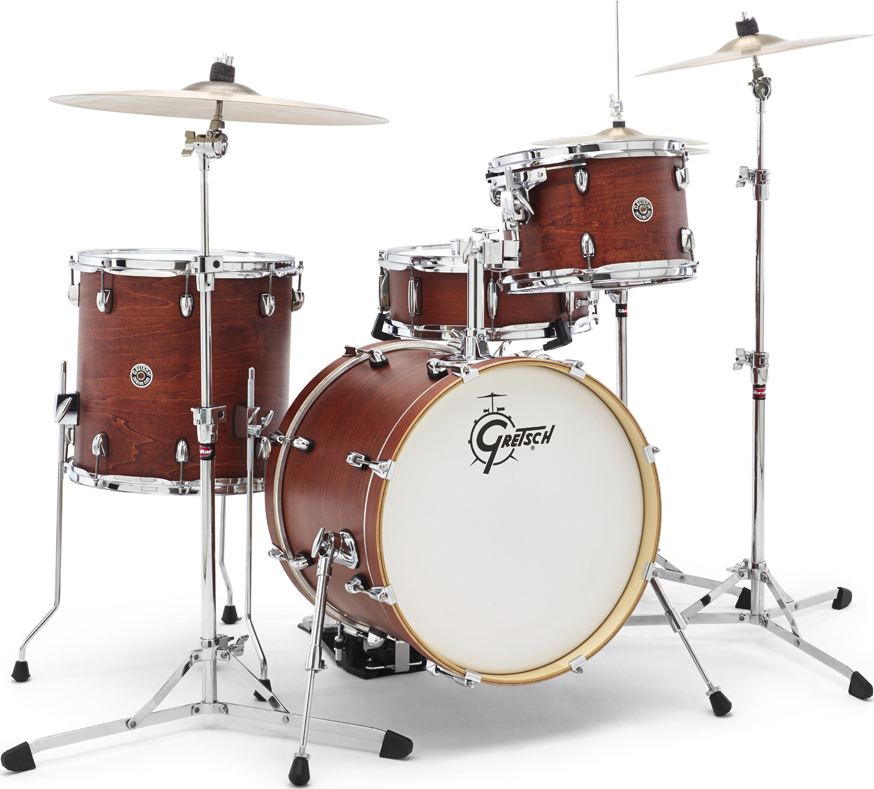 Gretsch J484swg  Catalina Club 3 Futs Jazz 18 - 4 FÛts - Satin Walnut - Jazz drum kit - Main picture