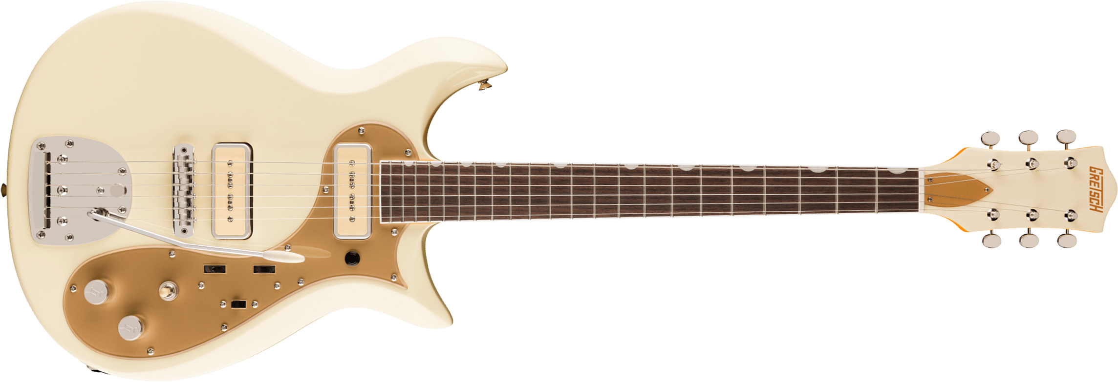 Gretsch Jack Antonoff Cvt Princess Electromatic Ltd Signature 2s Trem Rw - Vintage White - Signature electric guitar - Main picture