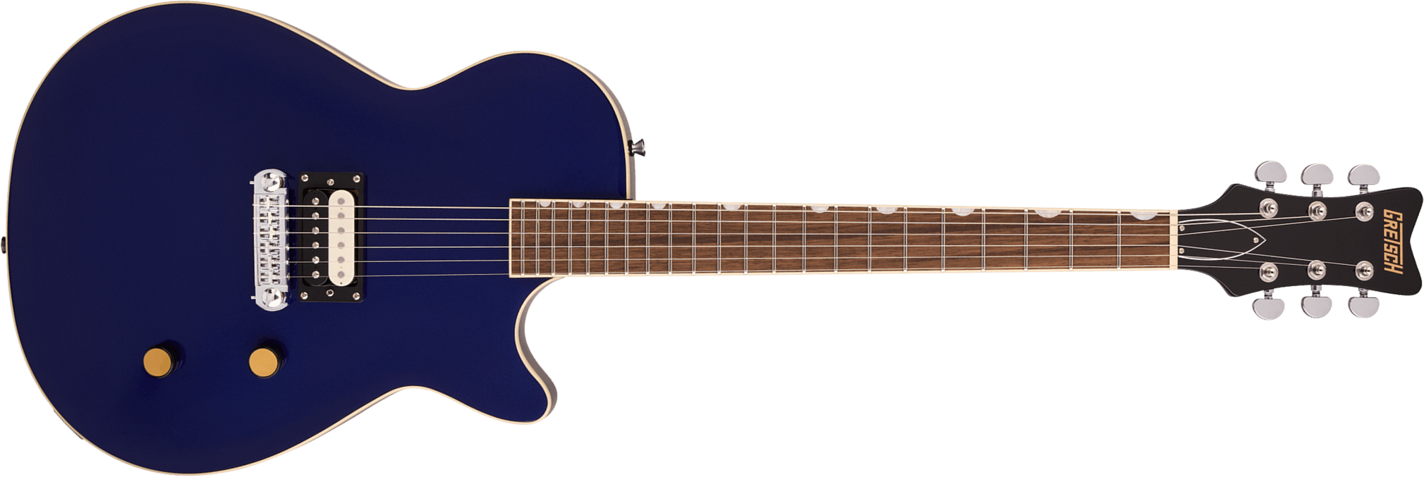 Gretsch Jet 1 Pickup Streamliner 1h Ht Lau - Midnight Blue - Single cut electric guitar - Main picture
