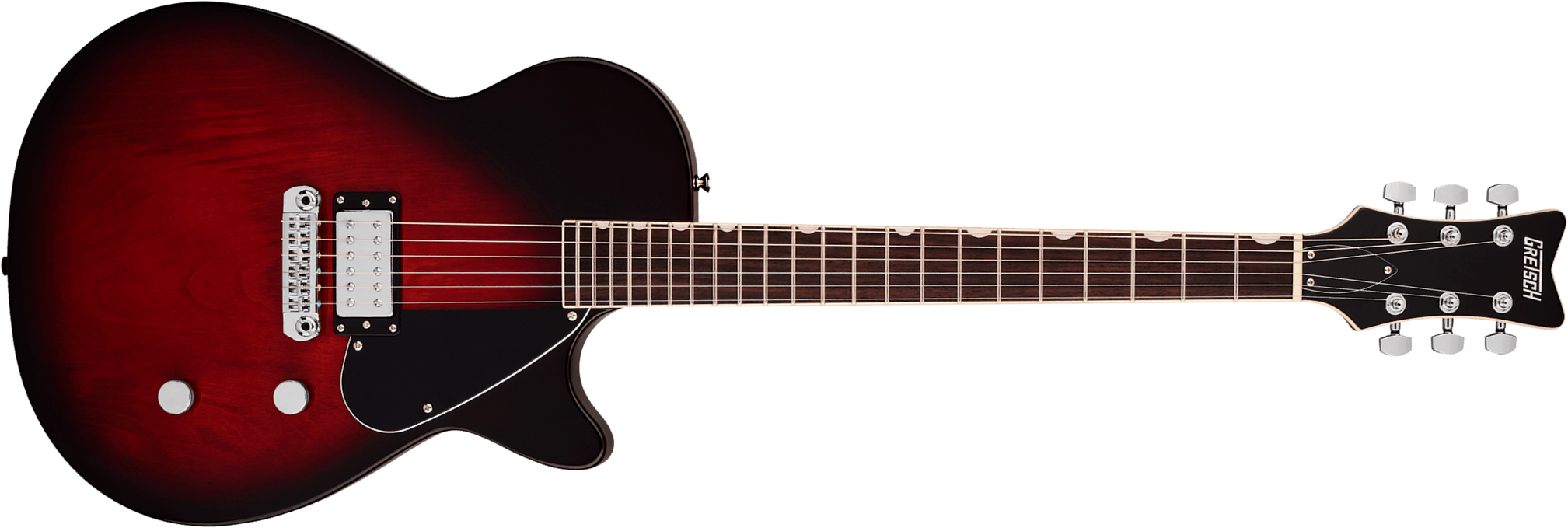 Gretsch Jet Club 1-pickup Electromatic 1h Ht Rw - Claret Burst - Single cut electric guitar - Main picture