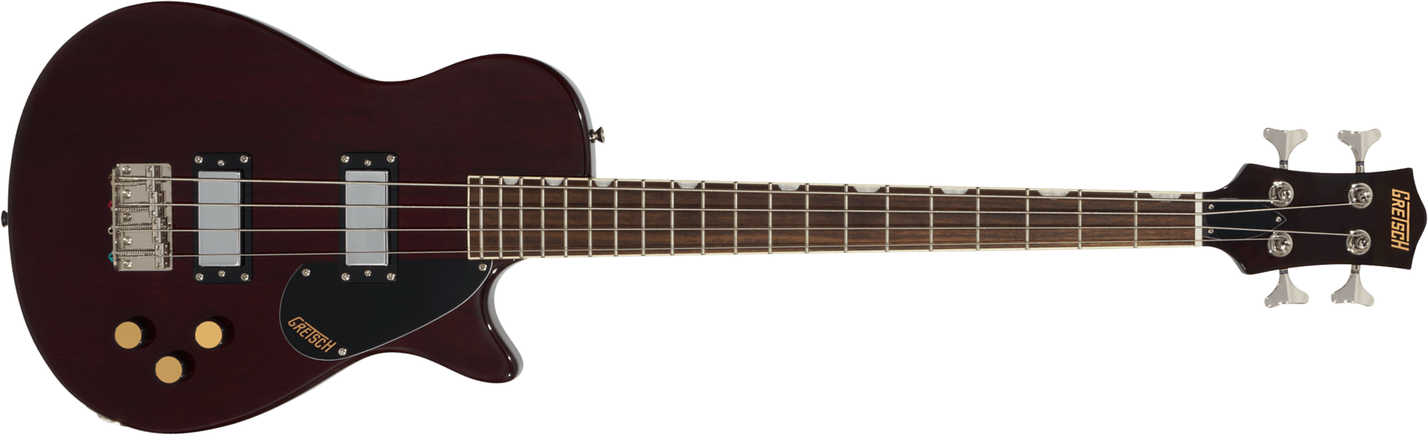 Gretsch Jet Club Bass Single-cut Streamliner Shsc Lau - Walnut Stain - Solid body electric bass - Main picture
