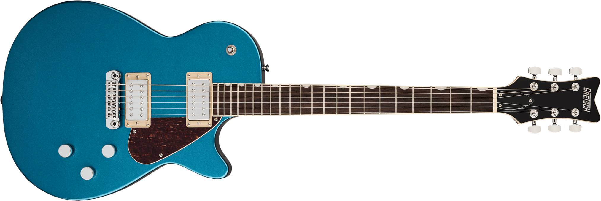 Gretsch Jet Club Electromatic 2h Ht Rw - Riviera Blue - Single cut electric guitar - Main picture