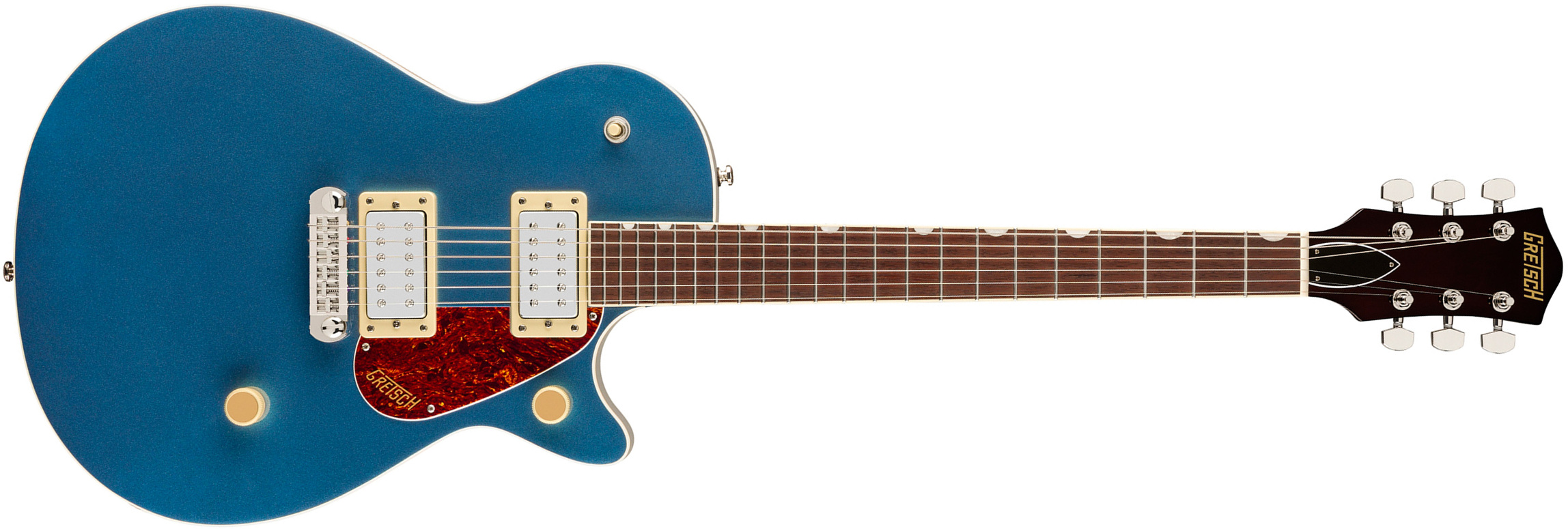 Gretsch Jet Club Sc Wraparound Streamliner 2h Ht Lau - Dark Denim - Single cut electric guitar - Main picture