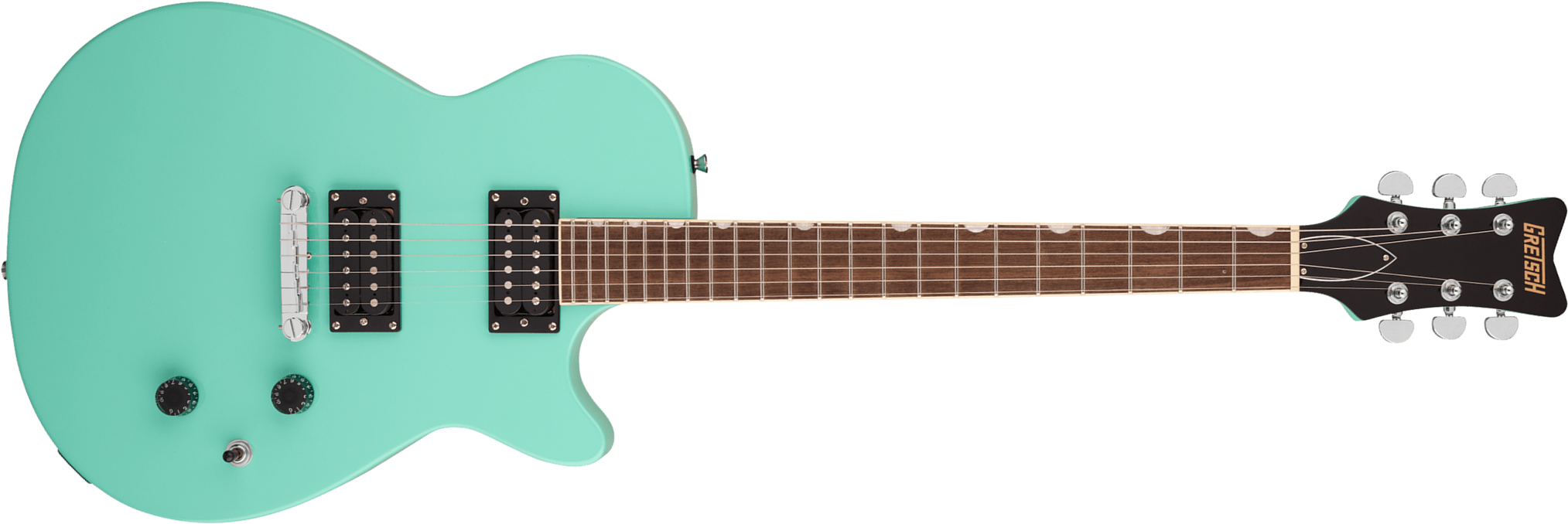 Gretsch Jet Club Streamliner 2h Ht Lau - Sea Foam Green - Single cut electric guitar - Main picture