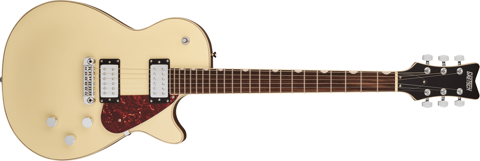 Gretsch Jet Electromatic 2h Ht Rw - Vintage White - Single cut electric guitar - Main picture