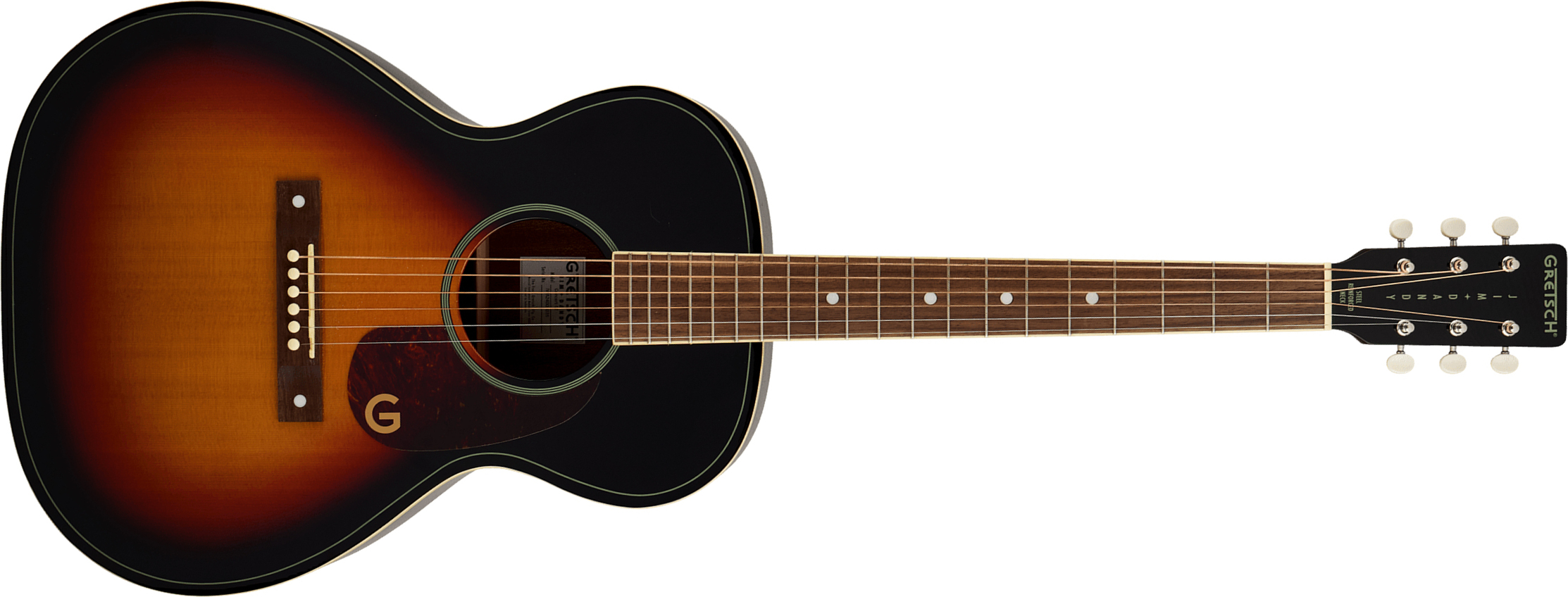 Gretsch Jim Dandy Concert Solid Top Ltd Epicea Sapele Noy - Heritage Burst - Folk guitar - Main picture