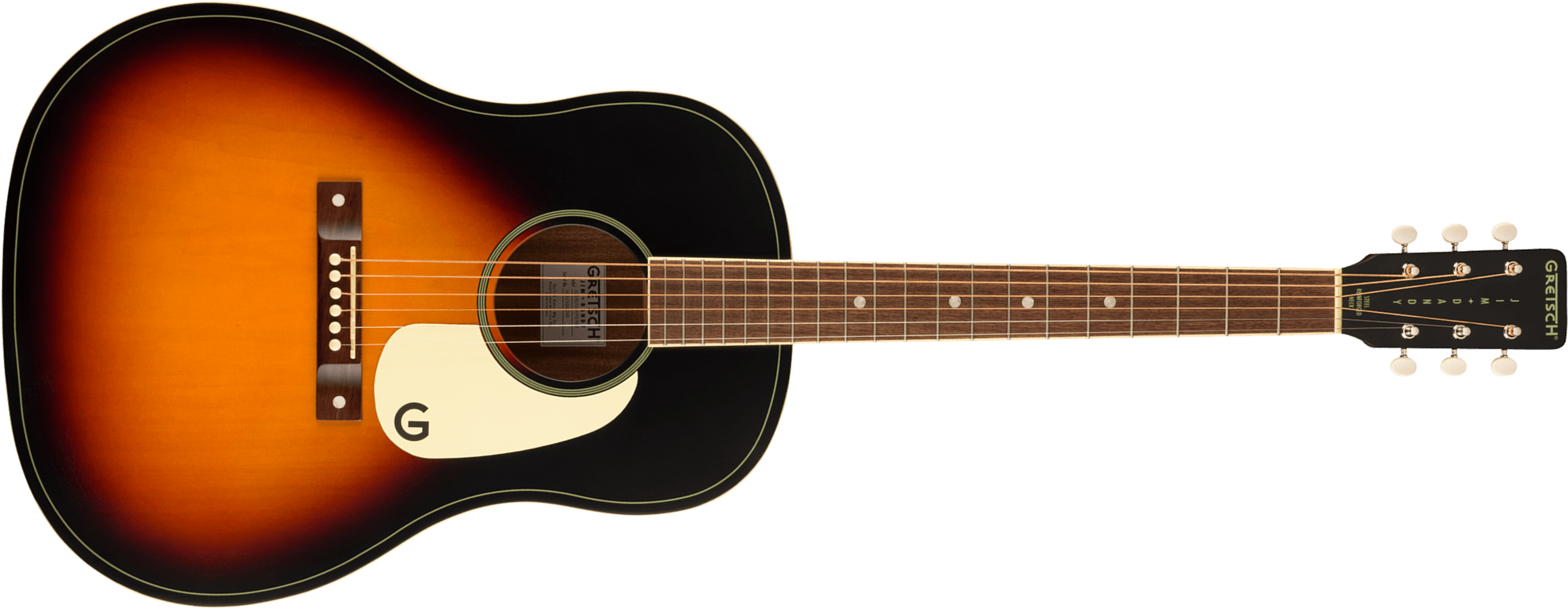 Gretsch Jim Dandy Dreadnought Tout Tilleul Noy - Rex Burst - Travel acoustic guitar - Main picture