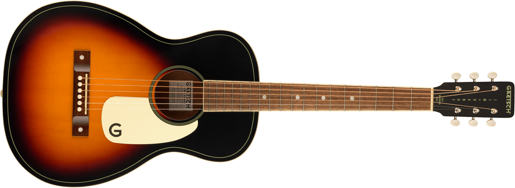 Gretsch Jim Dandy Parlor Tout Tilleul Noy - Rex Burst Semi Gloss - Travel acoustic guitar - Main picture