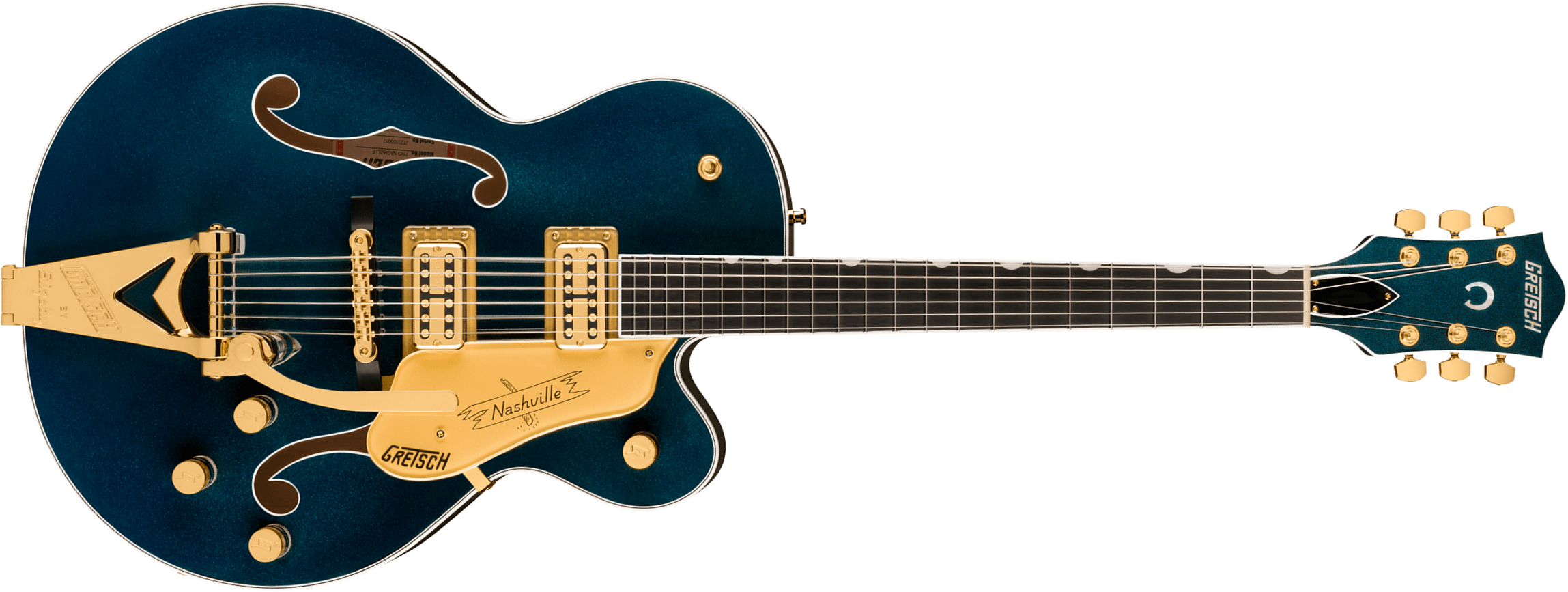 Gretsch Nashville Hollow Body Bigsby Gh Pro Jap 2h Trem Eb - Midnight Sapphire - Semi-hollow electric guitar - Main picture