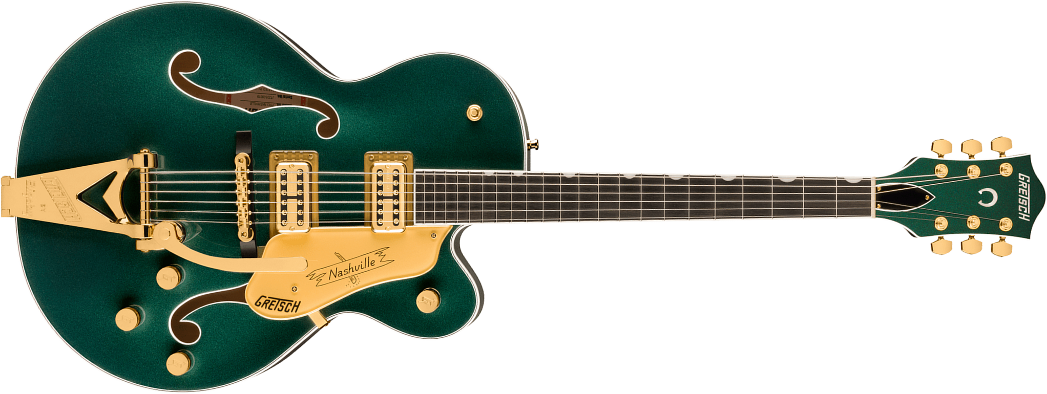 Gretsch Nashville Hollow Body Bigsby Gh Pro Jap 2h Trem Eb - Cadillac Green - Semi-hollow electric guitar - Main picture
