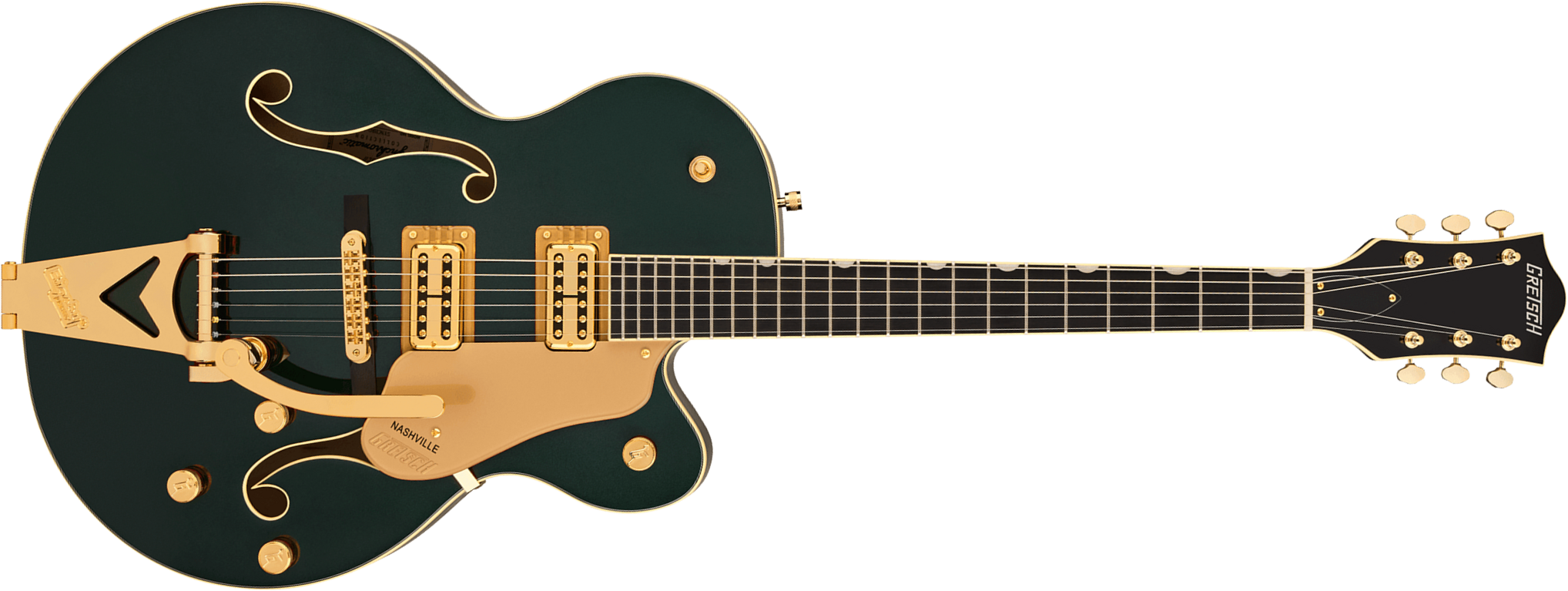 Gretsch Nashville Hollow Body Sc Bigsby Synchromatic 2h Trem Eb - Cadillac Green - Semi-hollow electric guitar - Main picture