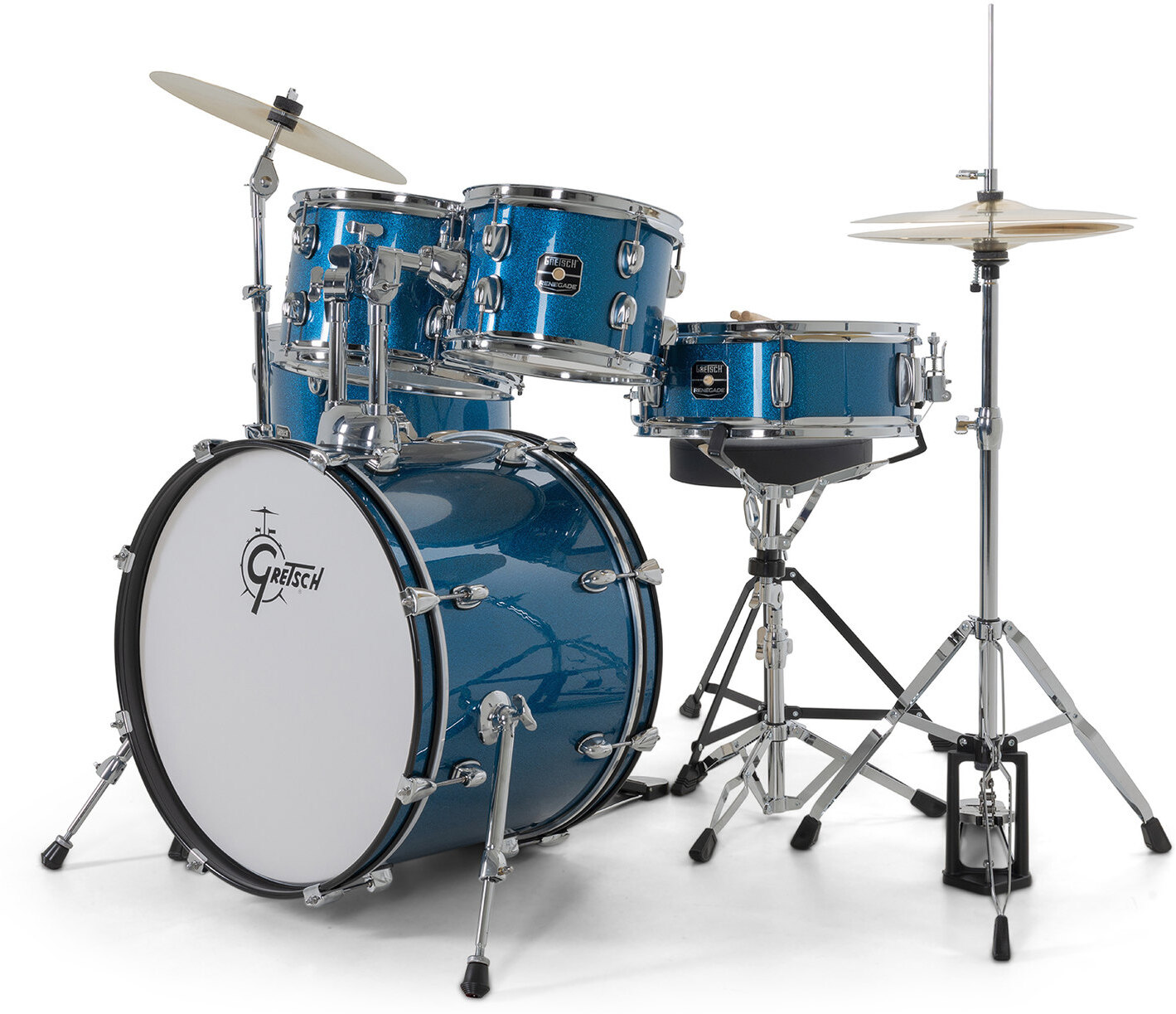 Gretsch Renegade 20'' - 5 FÛts - Blue Sparkle - Fusion drum kit - Main picture