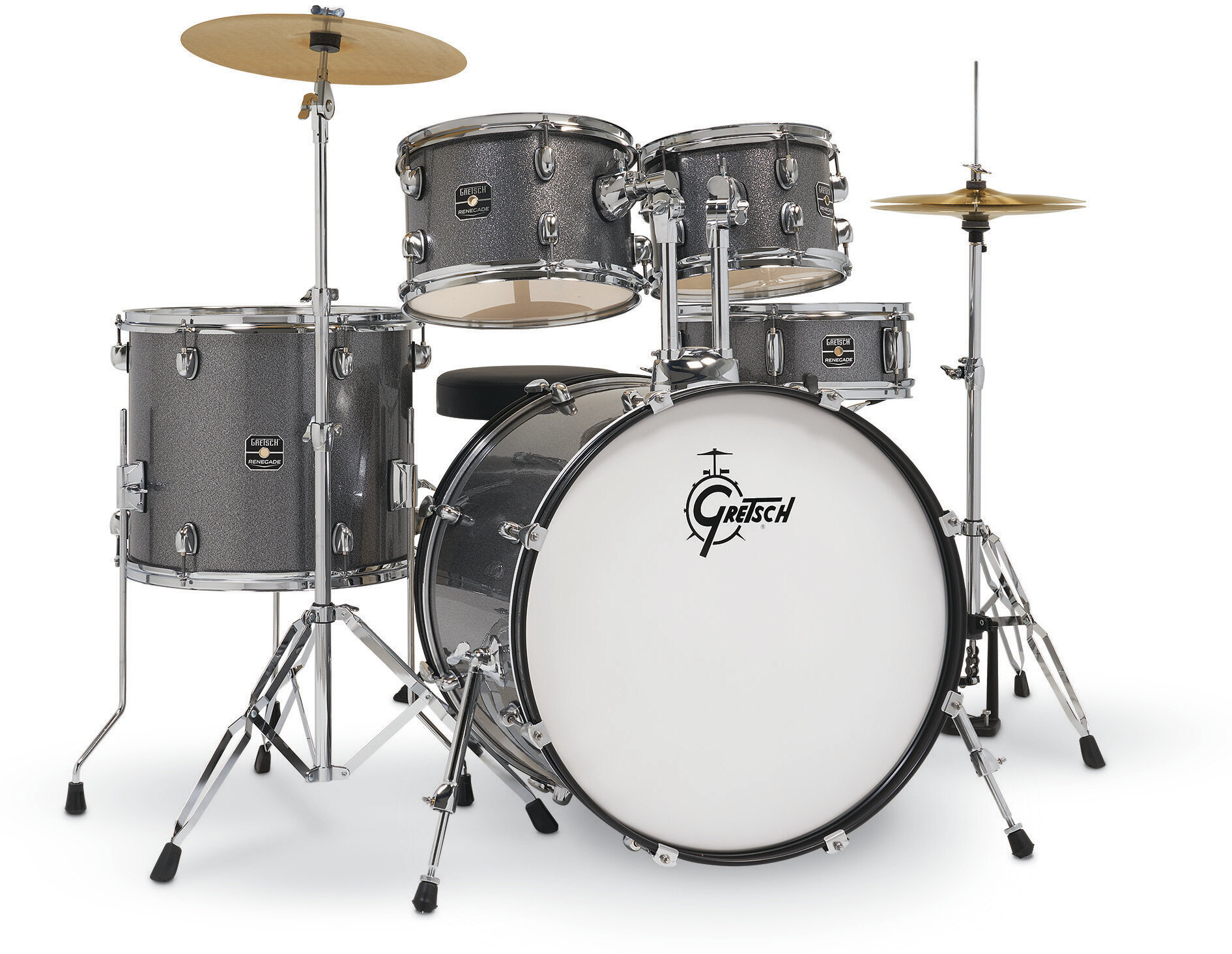 Gretsch Renegade 22'' - 5 FÛts - Grey Sparkle - Rock drum kit - Main picture