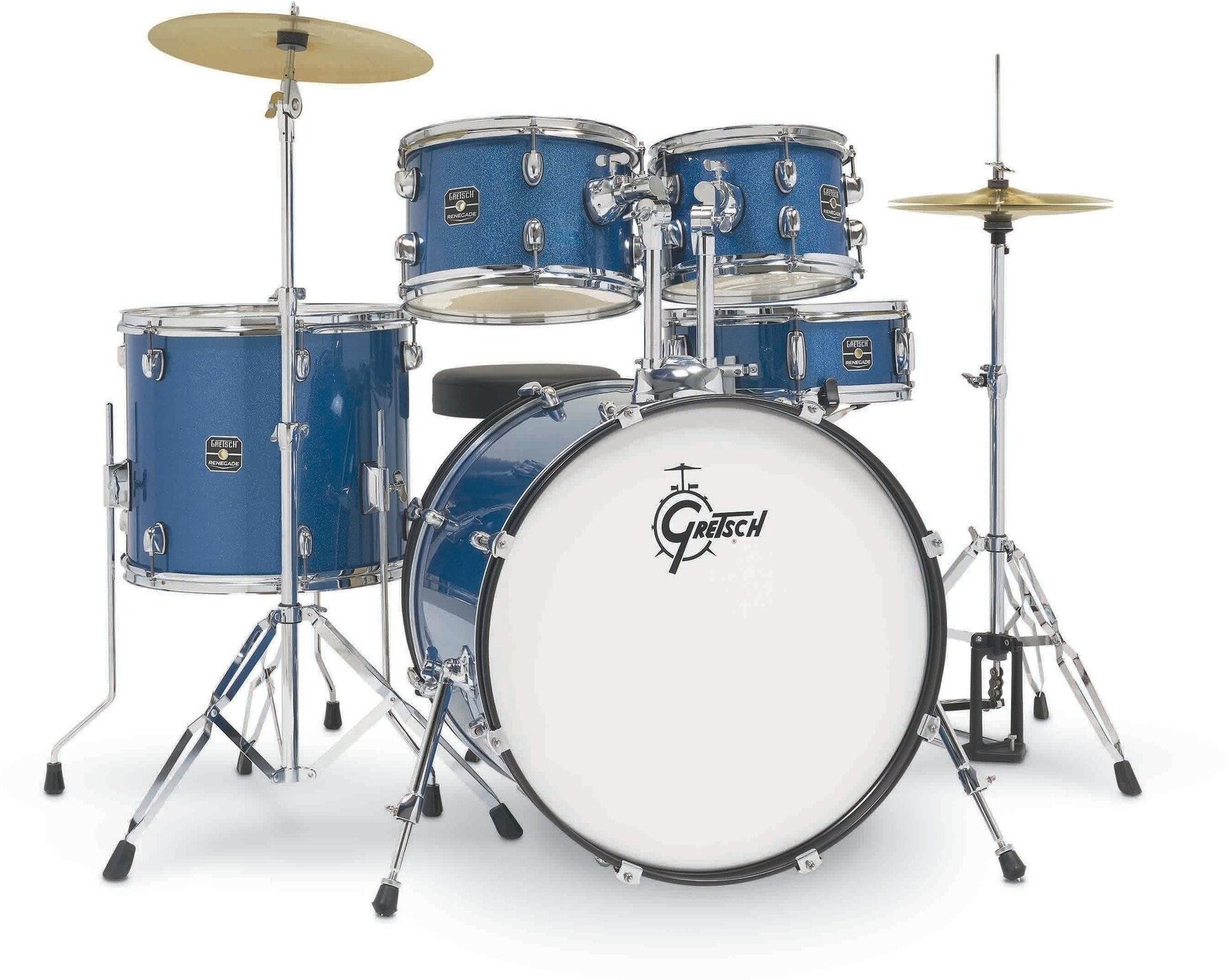 Gretsch Renegade 22'' - 5 FÛts - Blue Sparkle - Rock drum kit - Main picture