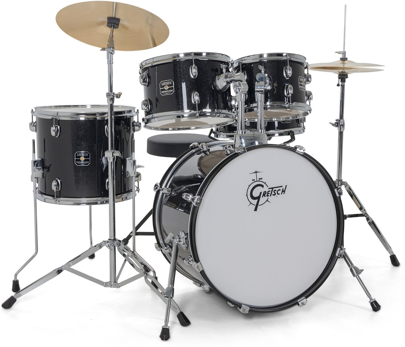 Gretsch Renegade Drum Set - 5 FÛts - Black Mist - Junior drum kit - Main picture