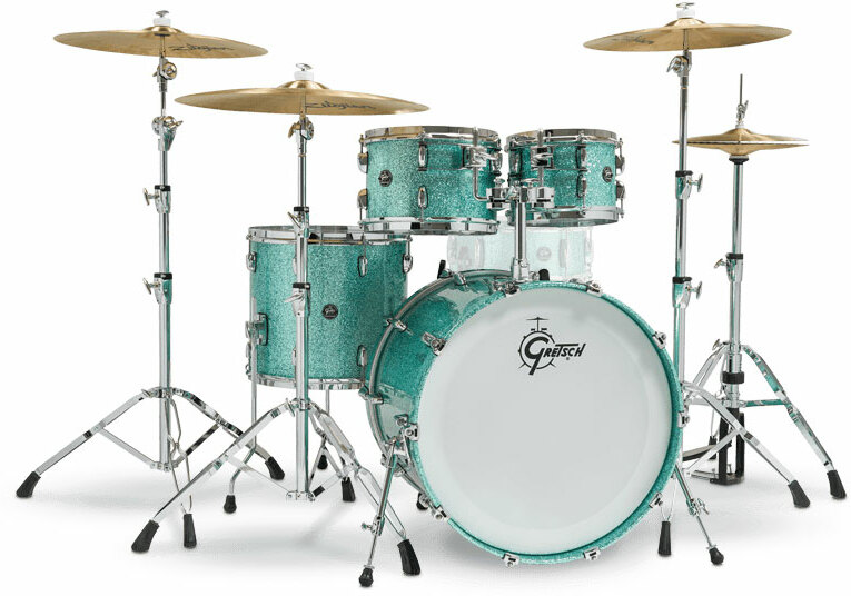Gretsch Renown Rn2-e8246 Maple 2016 - 4 FÛts - Turquoise Sparkle - Jazz drum kit - Main picture