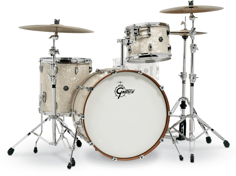 Gretsch Rn2-r643-vp Renown Maple - 3 FÛts - Vintage Pearl - Standard drum kit - Main picture