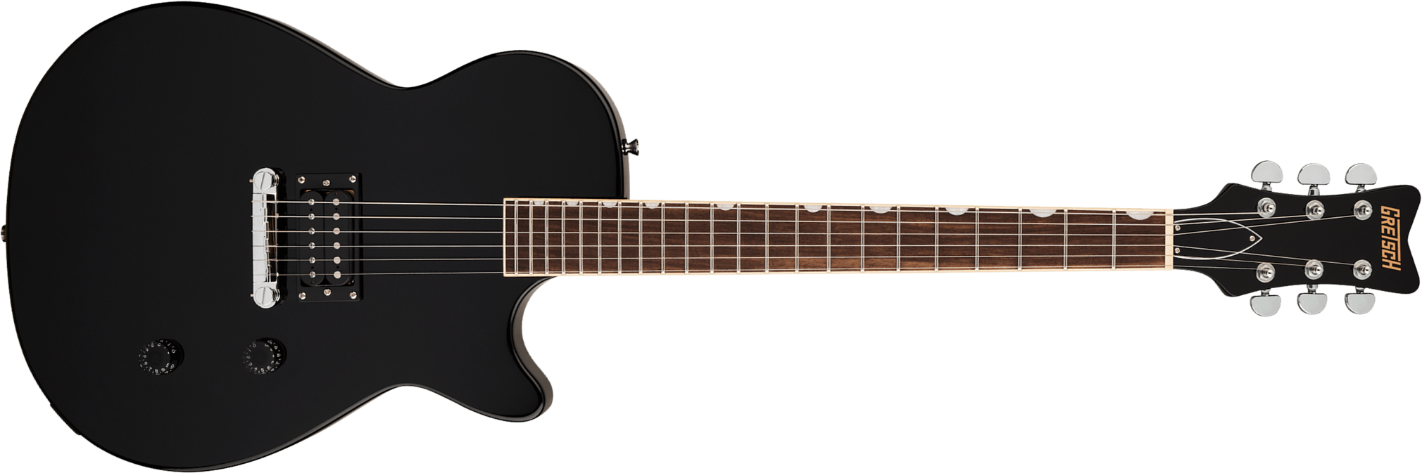 Gretsch Streamliner Jet Club 1h Ht Lau - Jet Black - Single cut electric guitar - Main picture