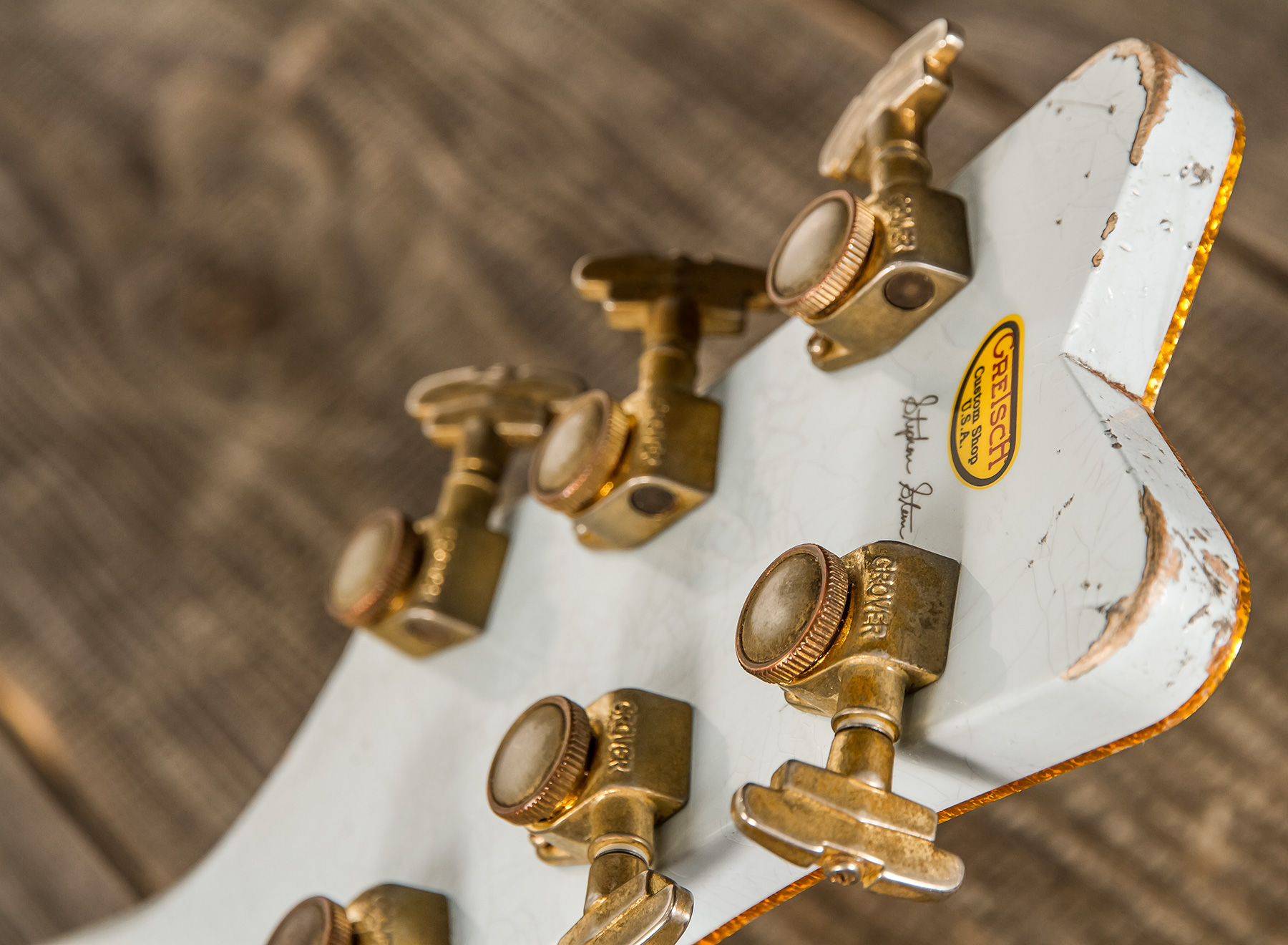 Gretsch Custom Shop G6136t-cs Falcon Masterbuilt Stephen Stern 2h Bigsby Eb #uc20041951 - Relic Faded Sonic Blue - Hollow-body electric guitar - Varia