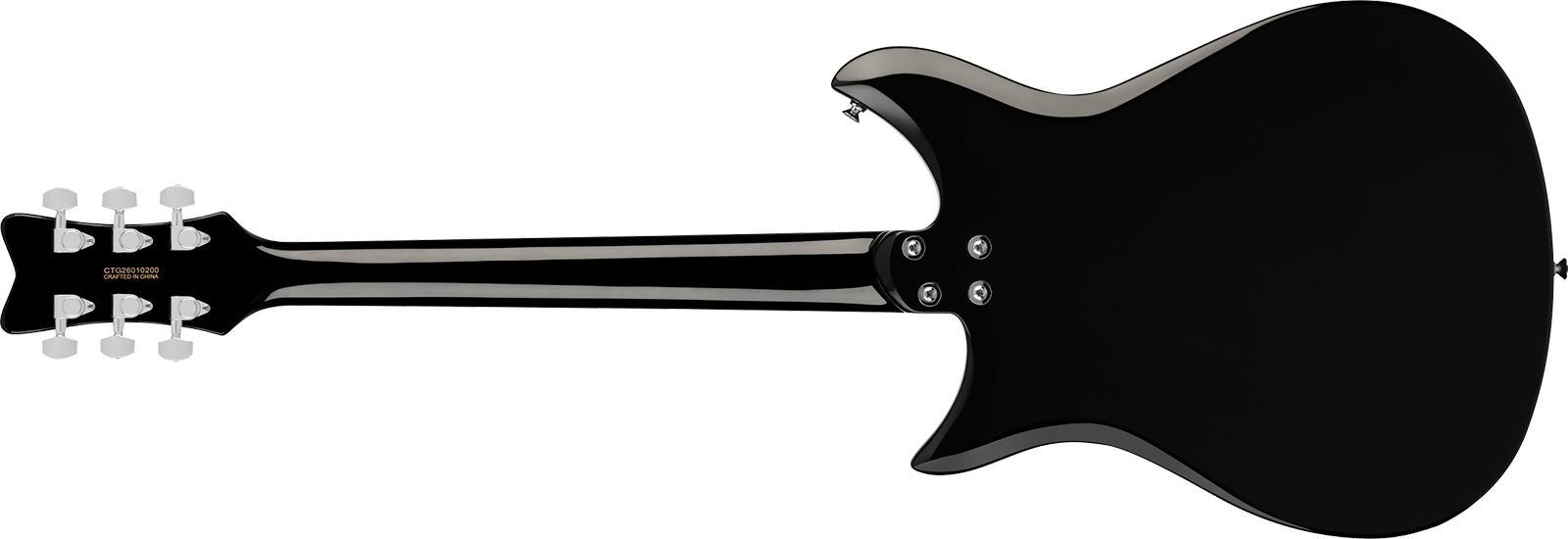 Gretsch Cvt Streamliner 2h Ht Lau - Jet Black - Double cut electric guitar - Variation 1