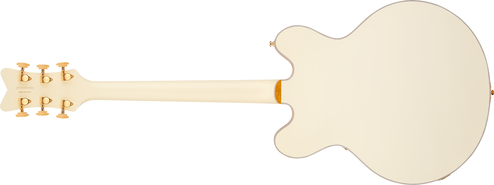 Gretsch Falcon Center Block Dc Bigsby Pro Jap Ltd 2h Trem Eb - Vintage White - Semi-hollow electric guitar - Variation 1