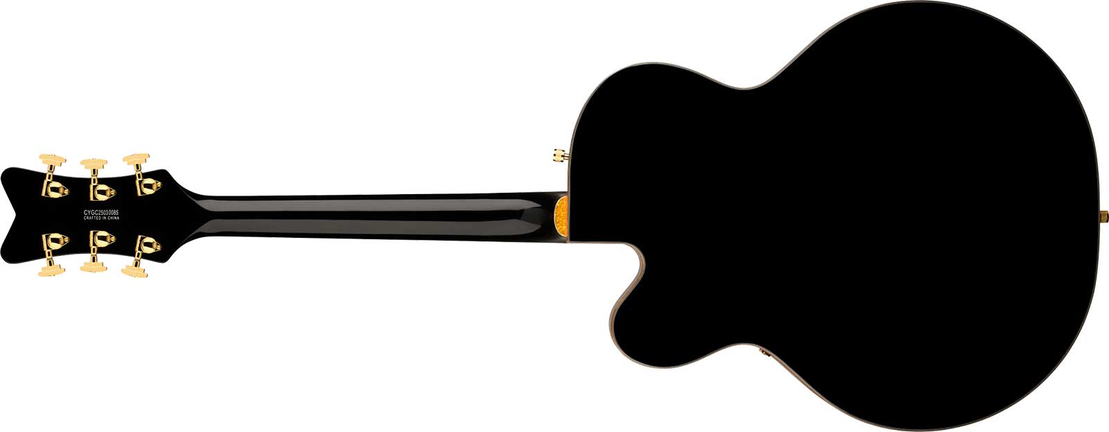 Gretsch Falcon Hollowbody Sc Bigsby Synchromatic 2h Trem Eb - Black - Semi-hollow electric guitar - Variation 1