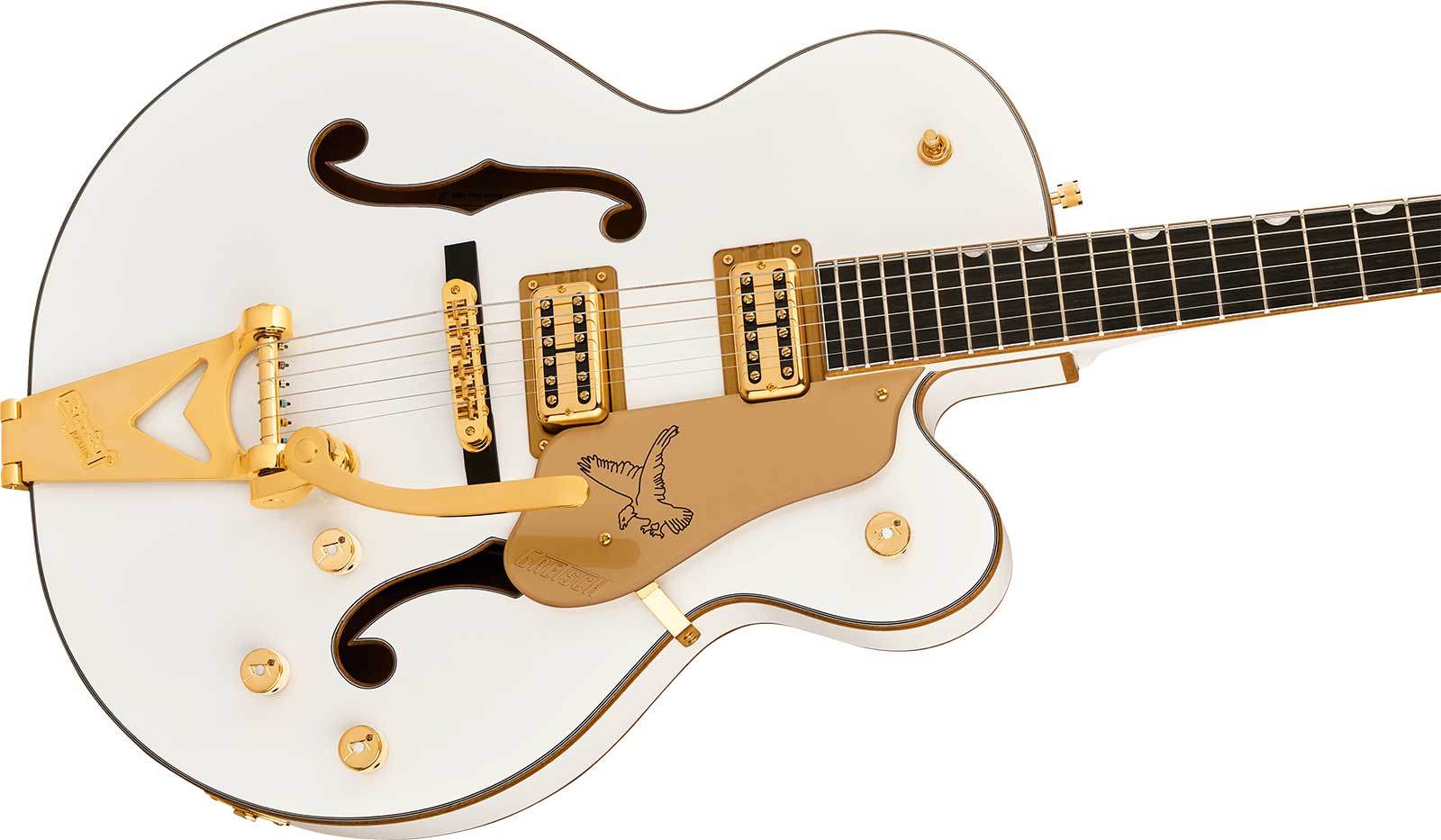 Gretsch Falcon Hollowbody Sc Bigsby Synchromatic 2h Trem Eb - Snowcrest White - Semi-hollow electric guitar - Variation 2