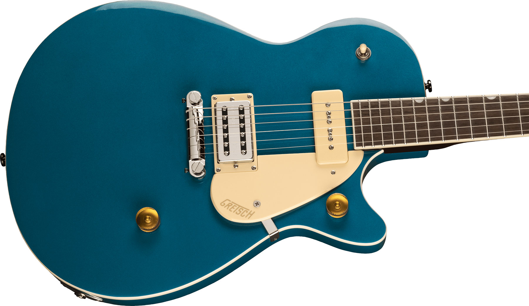 Gretsch G2215-p90 Streamliner Junior Jet Club Hs Ht Lau - Ocean Turquoise - Single cut electric guitar - Variation 2