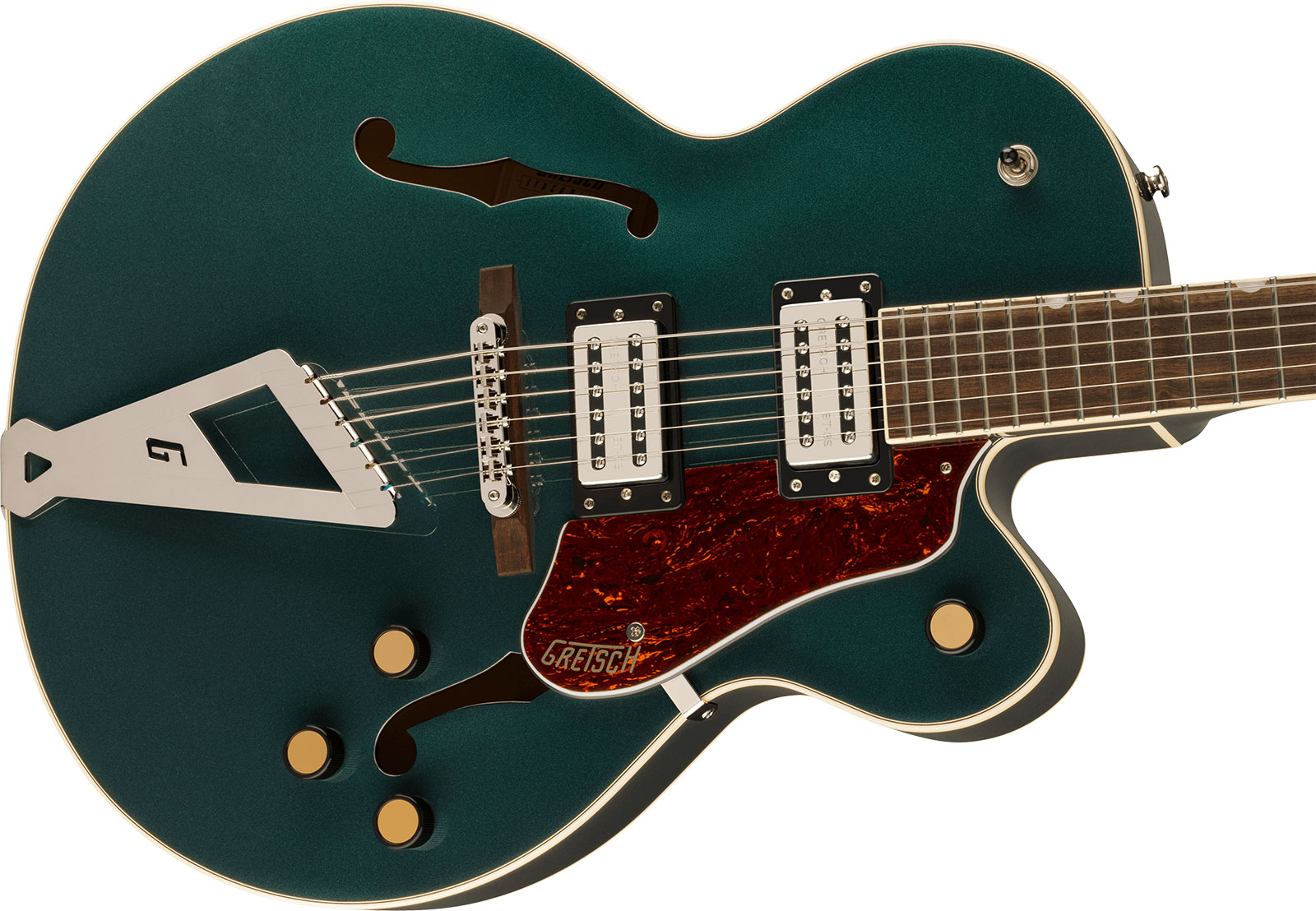 Gretsch G2420 Streamliner Hollow Body With Chromatic Ii 2h Ht Lau - Cadillac Green - Hollow-body electric guitar - Variation 2