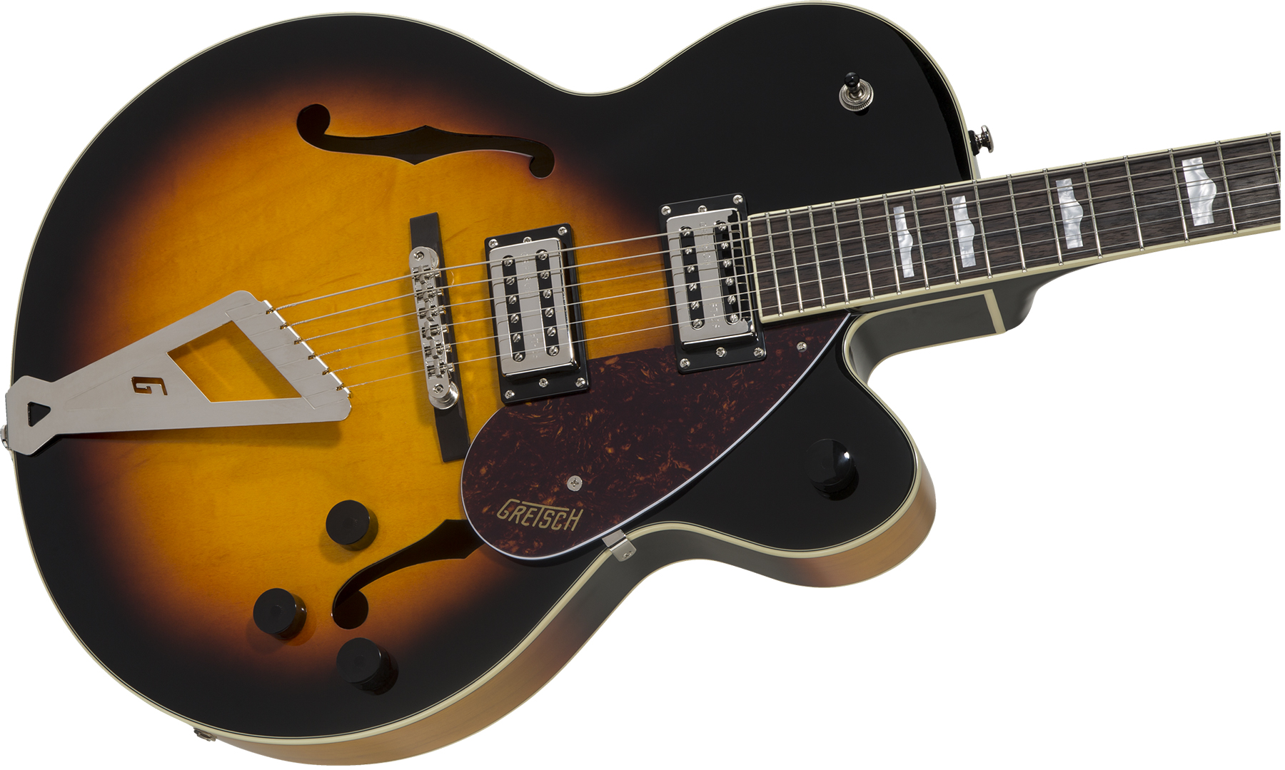 Gretsch G2420 Streamliner Hollow Body With Chromatic Ii 2h Ht Lau - Aged Brooklyn Burst - Semi-hollow electric guitar - Variation 2