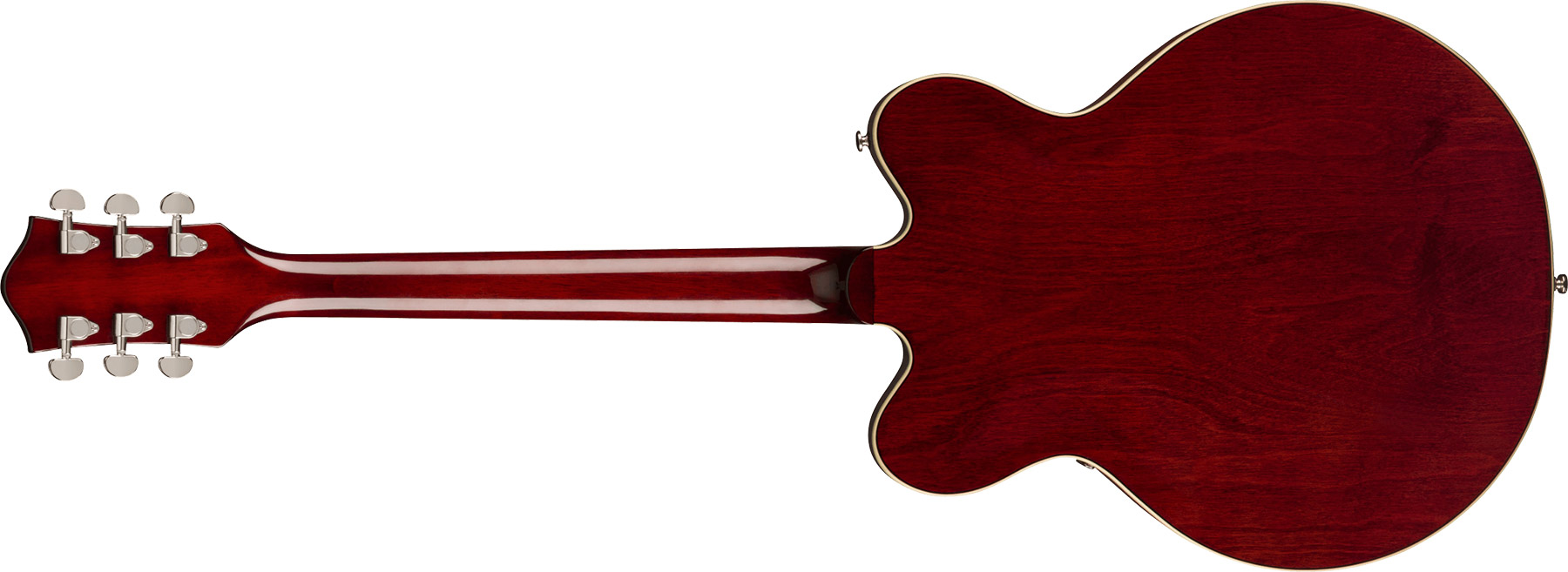 Gretsch G2604t Streamliner Rally Ii Center Block Dc Bigsby 2h Trem Lau - 2-tone Oxblood/walnut Stain - Semi-hollow electric guitar - Variation 1