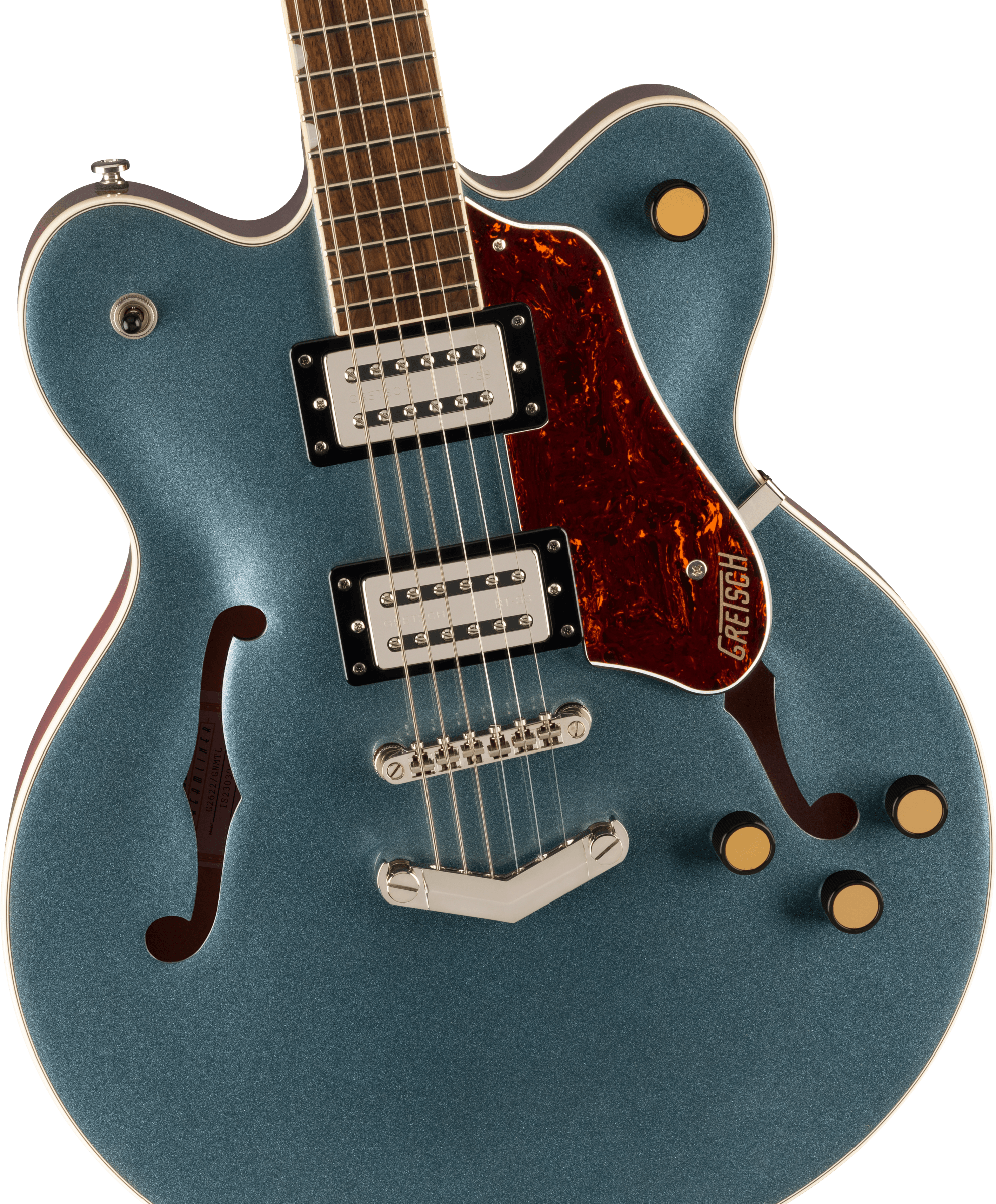 Gretsch G2622 Streamliner Center Block Dc V-stoptail 2h Ht Lau - Gunmetal - Double cut electric guitar - Variation 2