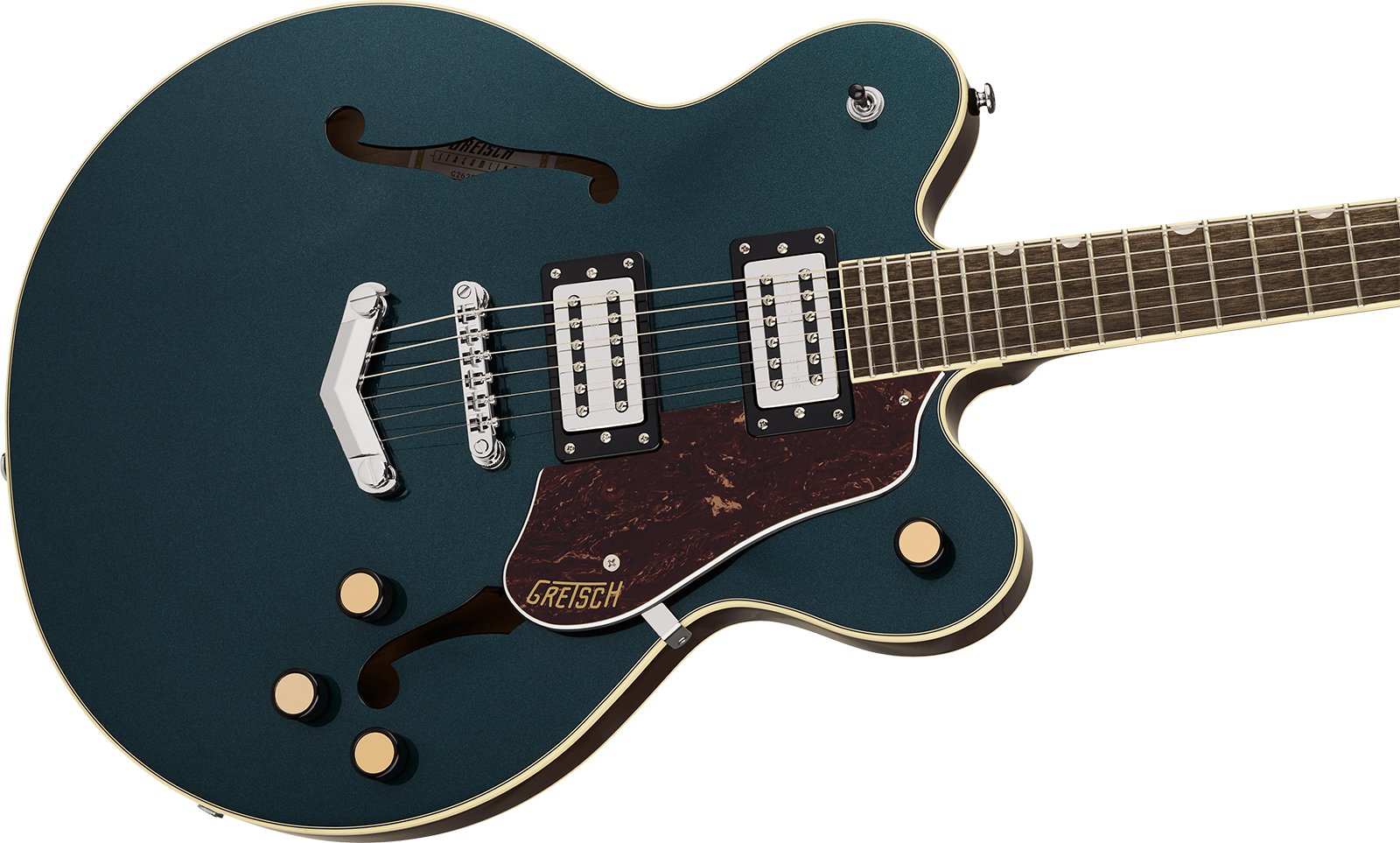 Gretsch G2622 V-stoptail Dc Streamliner Center Block 2h Ht Lau - Midnight Sapphire - Semi-hollow electric guitar - Variation 3