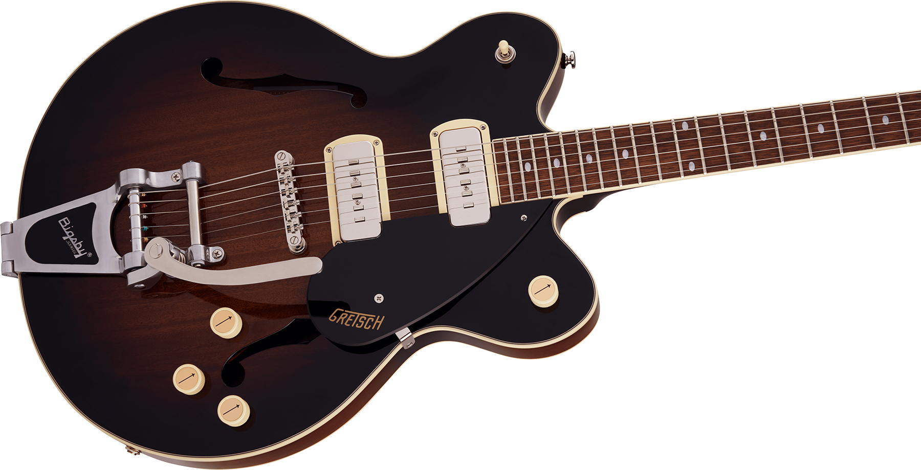 Gretsch G2622t-p90 Streamliner Center Block Dc Bigsby Ss Trem Lau - Brownstone - Semi-hollow electric guitar - Variation 2