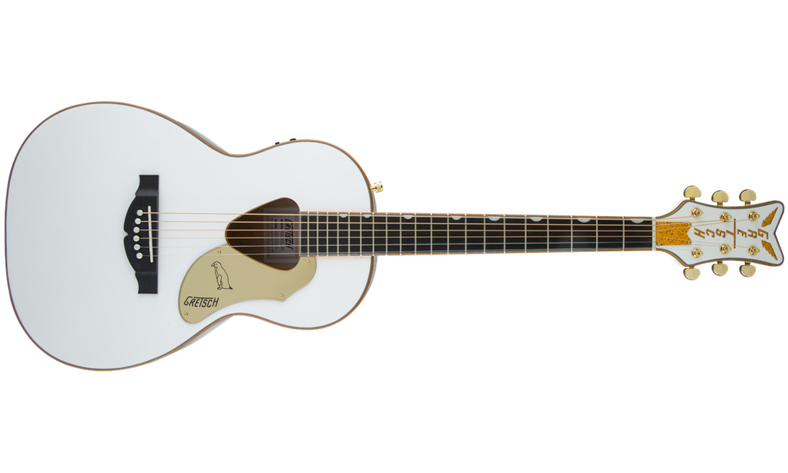 Gretsch G5021wpe Rancher Penguin Parlor Epicea Erable Lau - White - Electro acoustic guitar - Variation 1