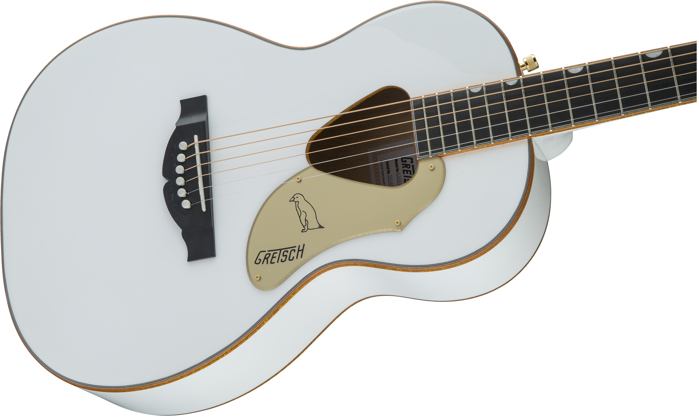 Gretsch G5021wpe Rancher Penguin Parlor Epicea Erable Lau - White - Electro acoustic guitar - Variation 3