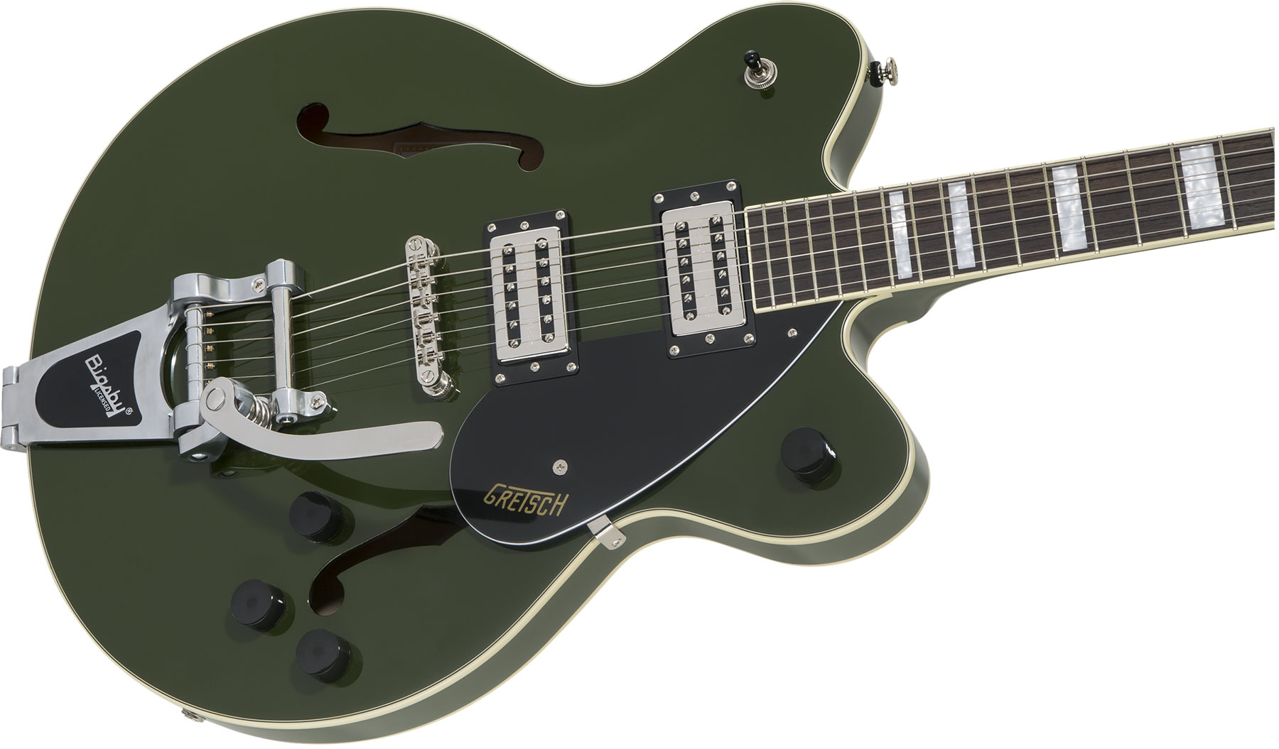 Gretsch G2622t Streamliner Center Block Dc Bigsby Hh Trem Lau - Torino Green - Semi-hollow electric guitar - Variation 2