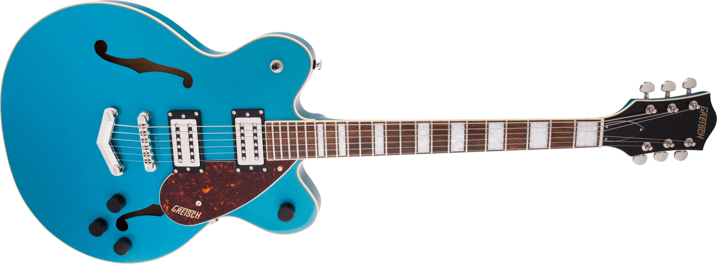 Gretsch G2622t Streamliner Center Block Jr Bigsby Hh Trem Lau - Ocean Turquoise - Semi-hollow electric guitar - Variation 2